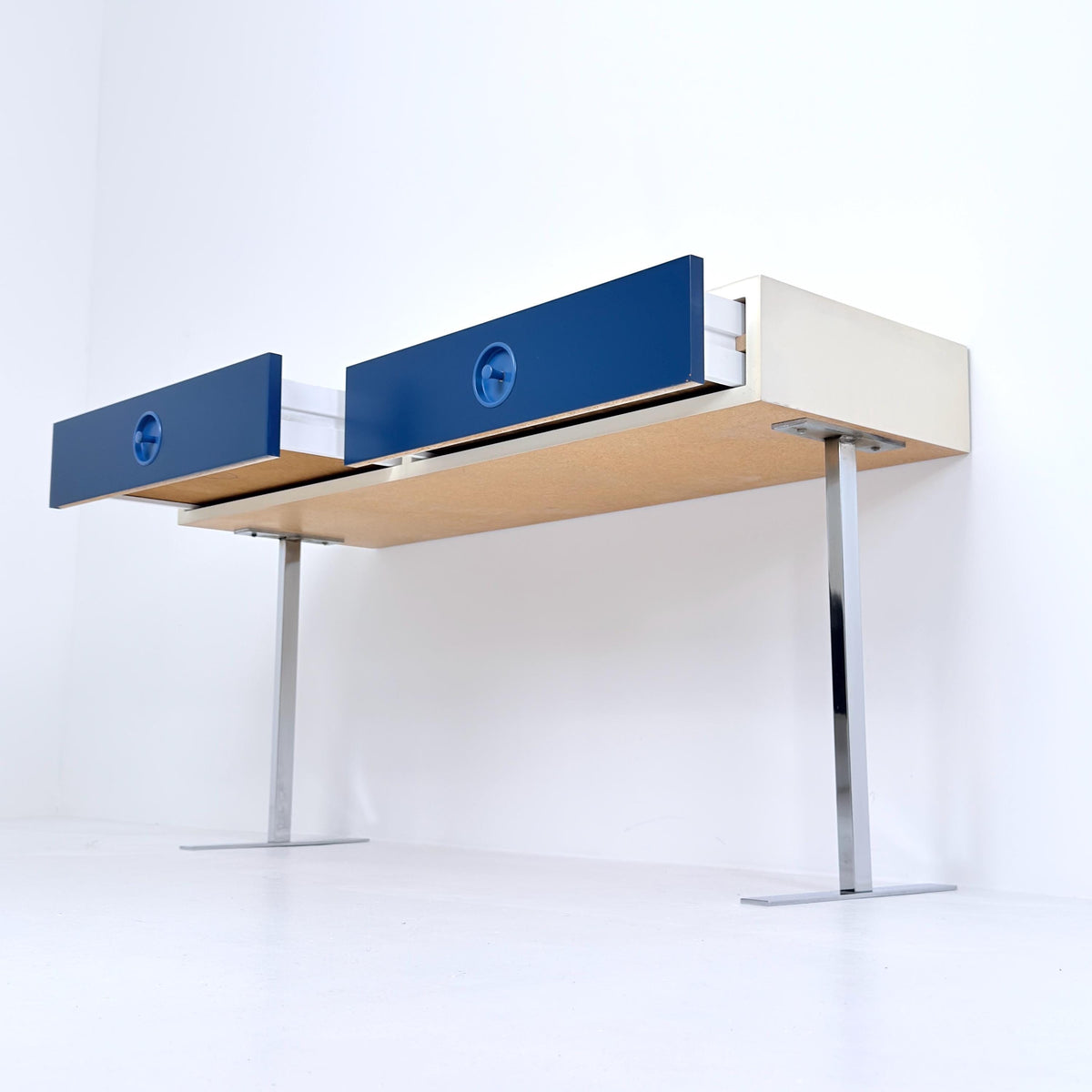 Mid Century Space Age Console Table Desk by Elco Germany 1970s
