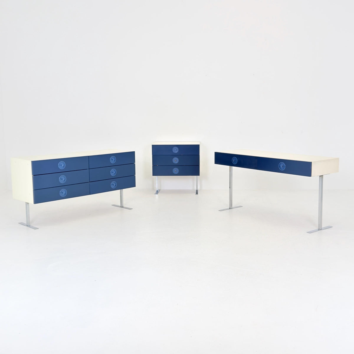 Mid Century Space Age Console Table Desk by Elco Germany 1970s