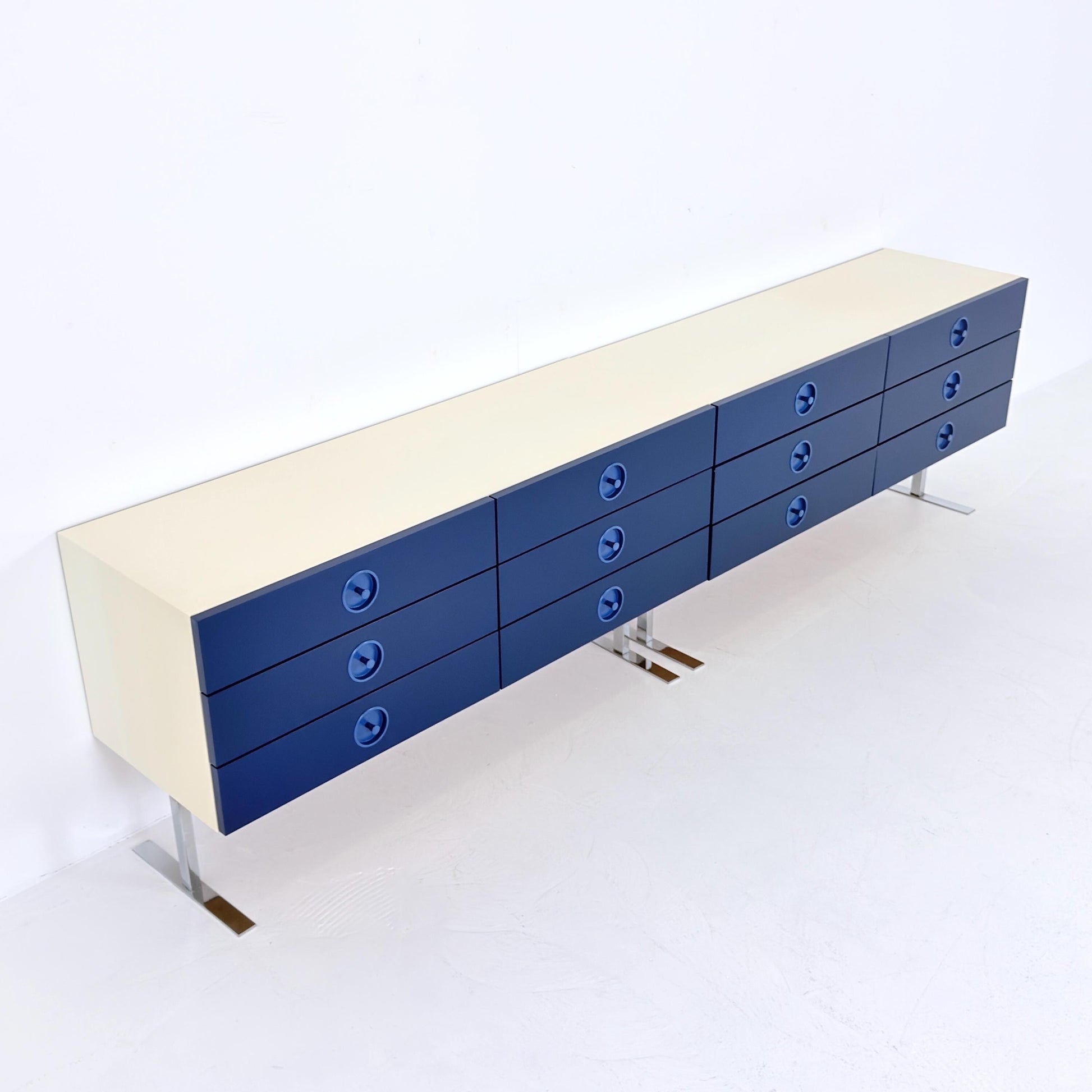 Rare large Mid Century Space Age sideboard - chest of drawers by Elco Germany 1970s