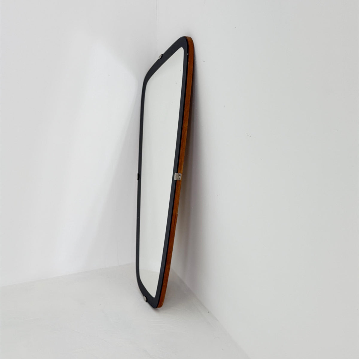Rare Mid-Century Modern Kidney Wall Mirror – Germany, 1960s