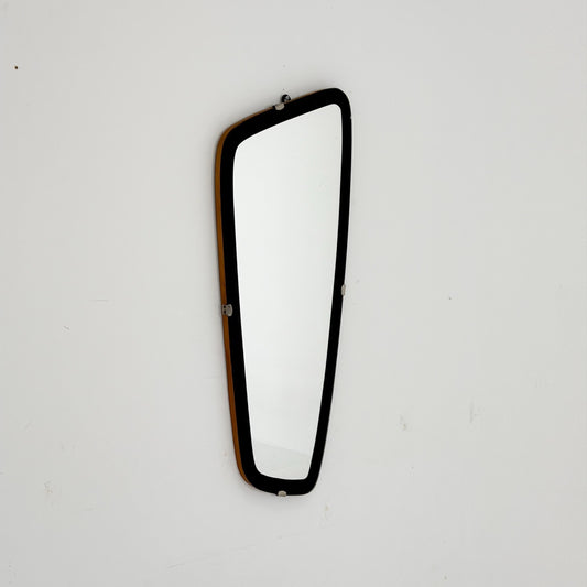 Rare Mid-Century Modern Kidney Wall Mirror – Germany, 1960s