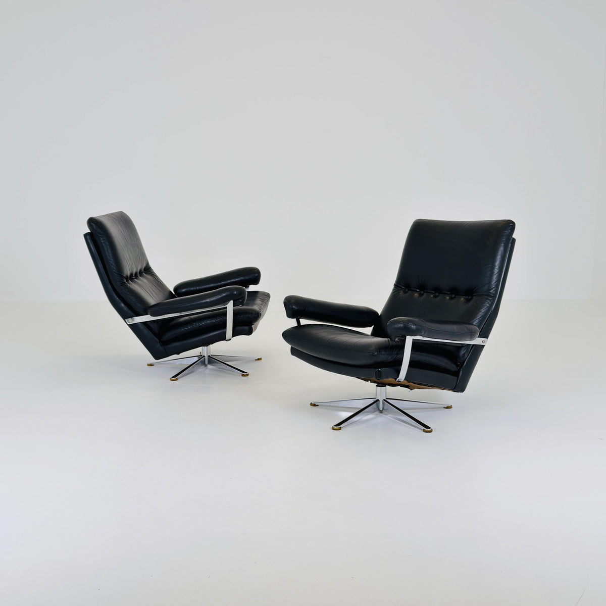 Set of 2 Mid-Century Palma Lounge Chairs by Werner Langenfeld for ESA Møbelværk, 1980s Denmark