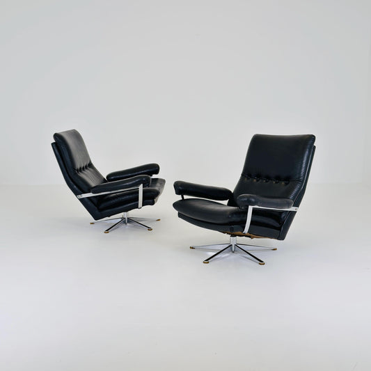 Set of 2 Mid-Century Palma Lounge Chairs by Werner Langenfeld for ESA Møbelværk, 1980s Denmark