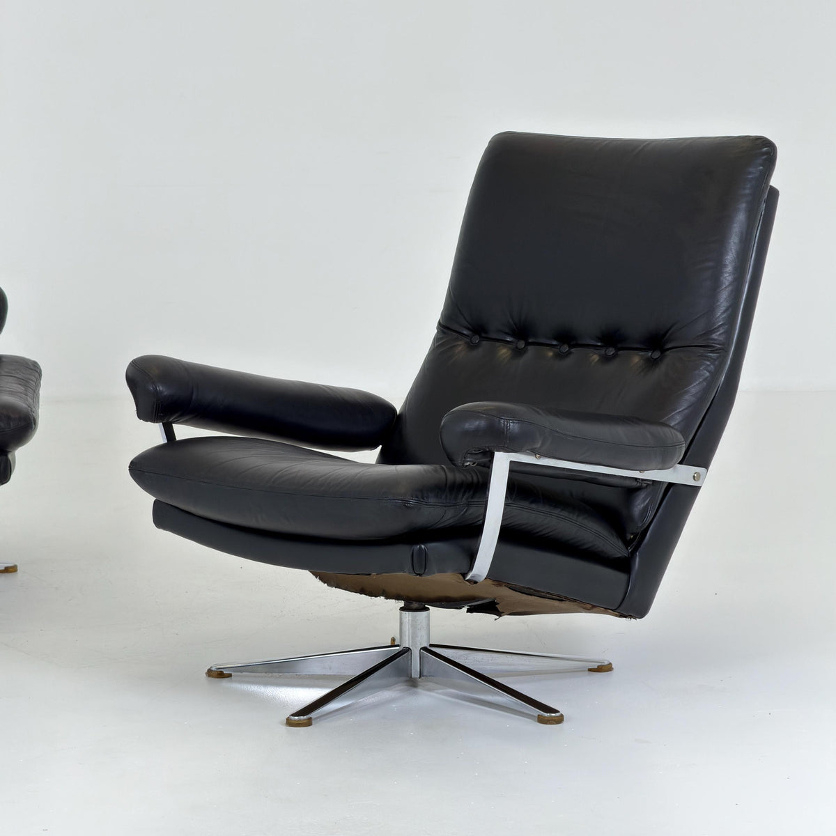 Set of 2 Mid-Century Palma Lounge Chairs by Werner Langenfeld for ESA Møbelværk, 1980s Denmark