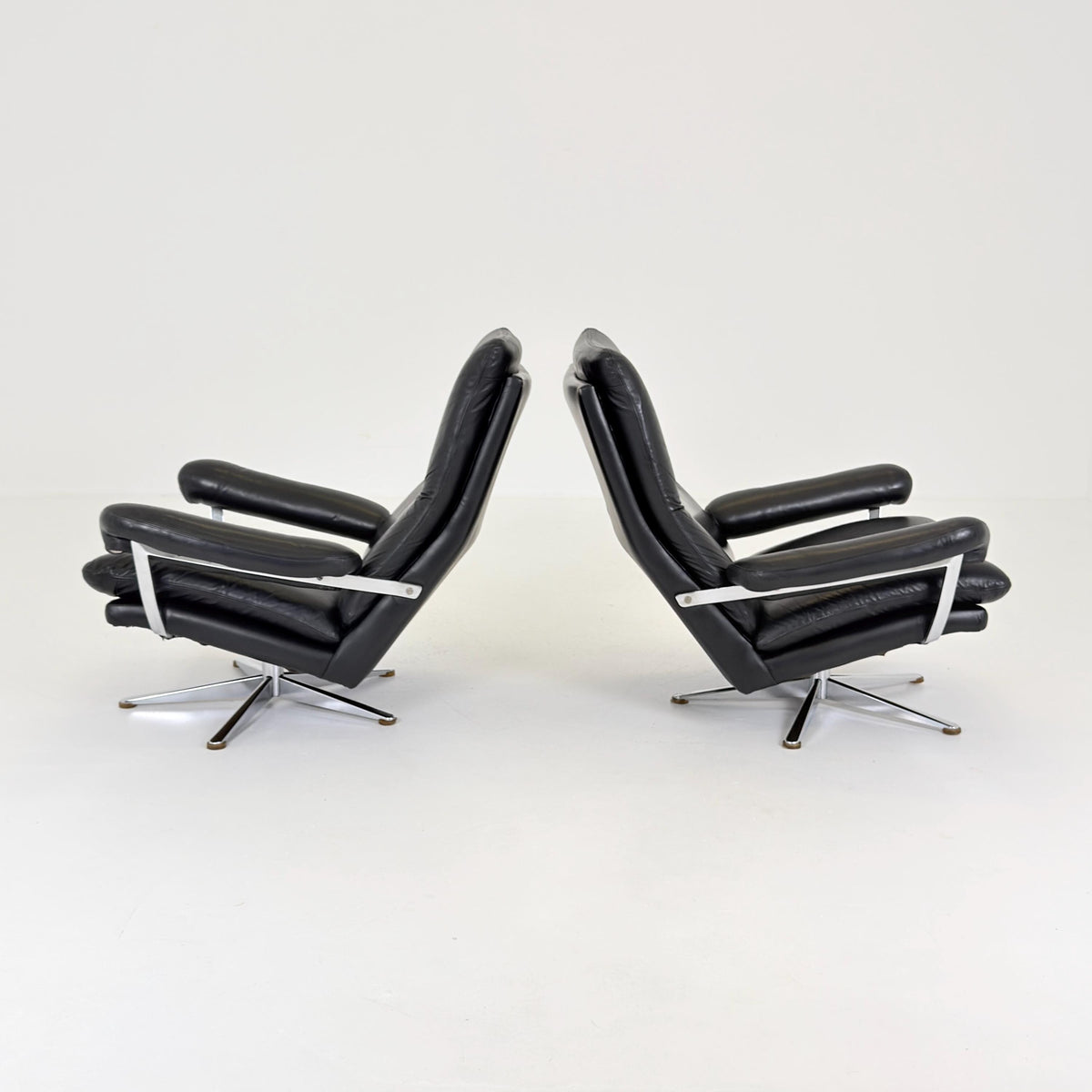 Set of 2 Mid-Century Palma Lounge Chairs by Werner Langenfeld for ESA Møbelværk, 1980s Denmark