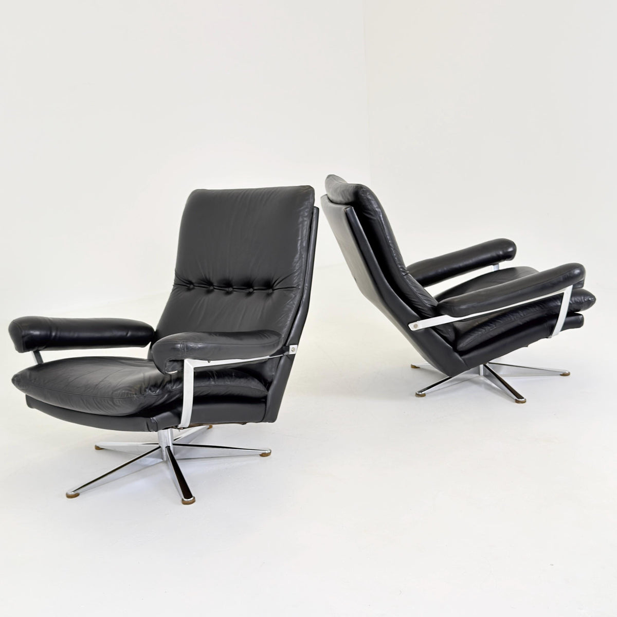 Set of 2 Mid-Century Palma Lounge Chairs by Werner Langenfeld for ESA Møbelværk, 1980s Denmark