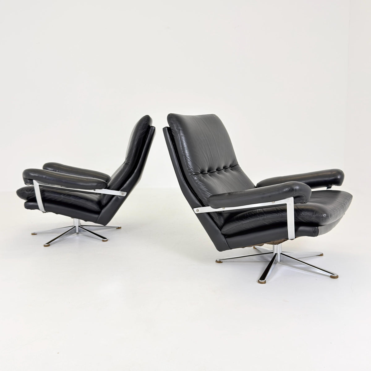 Set of 2 Mid-Century Palma Lounge Chairs by Werner Langenfeld for ESA Møbelværk, 1980s Denmark