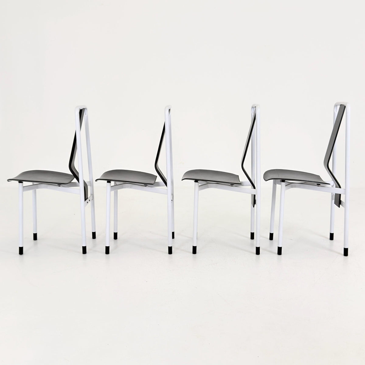 Set of 4 Mid century Irma dining Chairs by Achille Castiglioni for Zanotta, 1980s Italy
