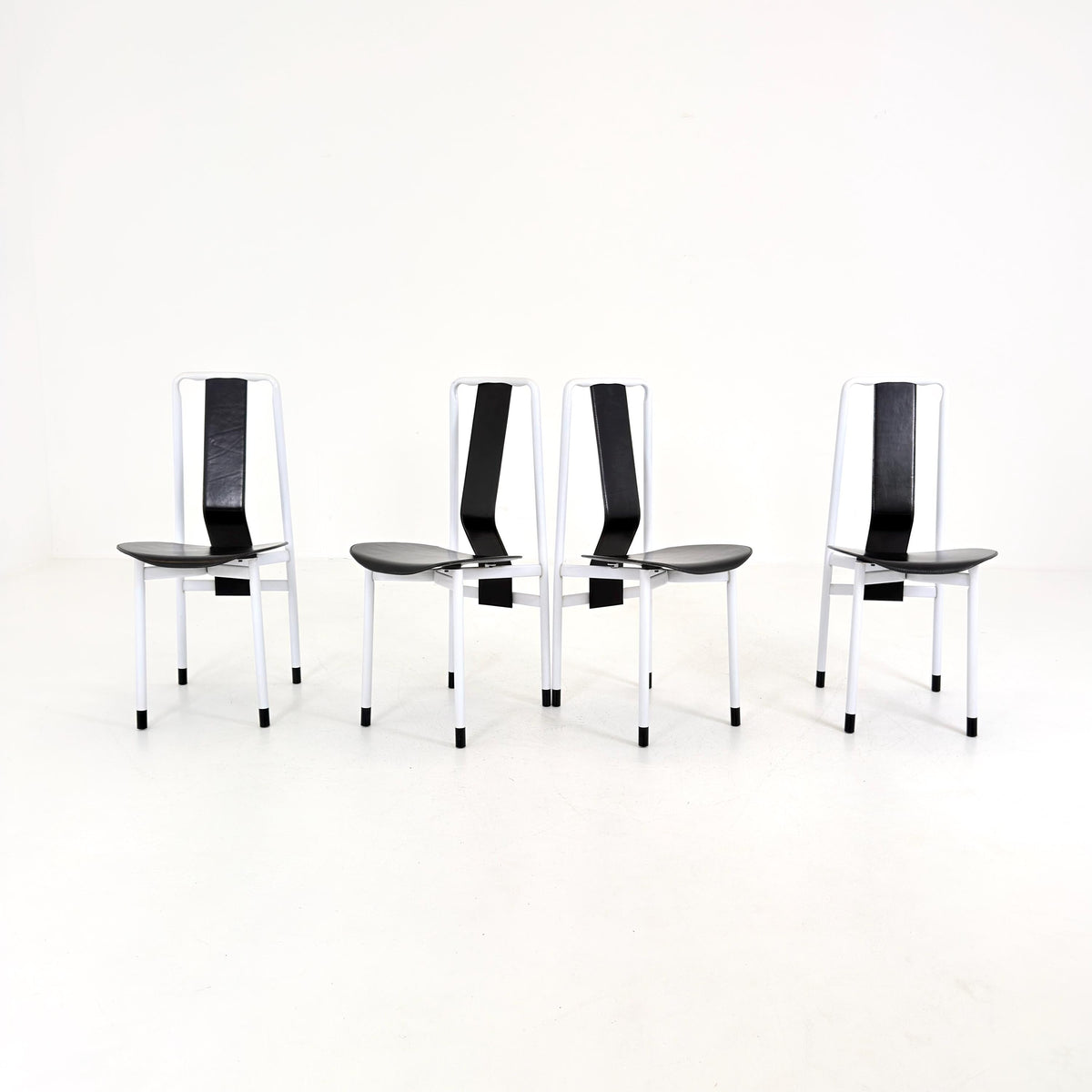 Set of 4 Mid century Irma dining Chairs by Achille Castiglioni for Zanotta, 1980s Italy