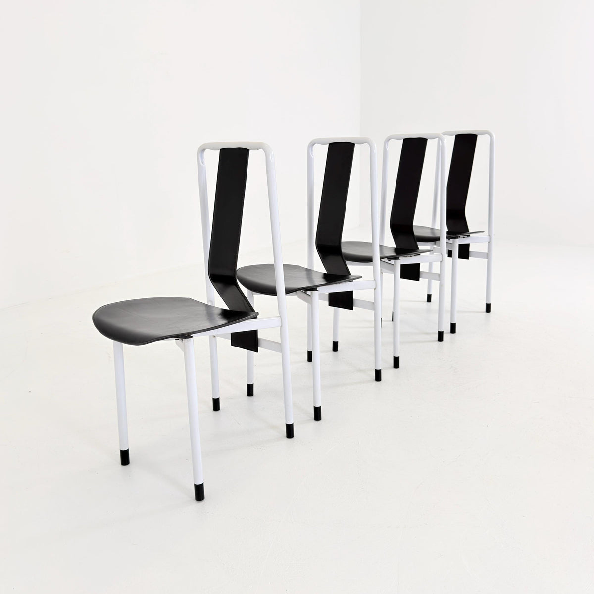 Set of 4 Mid century Irma dining Chairs by Achille Castiglioni for Zanotta, 1980s Italy