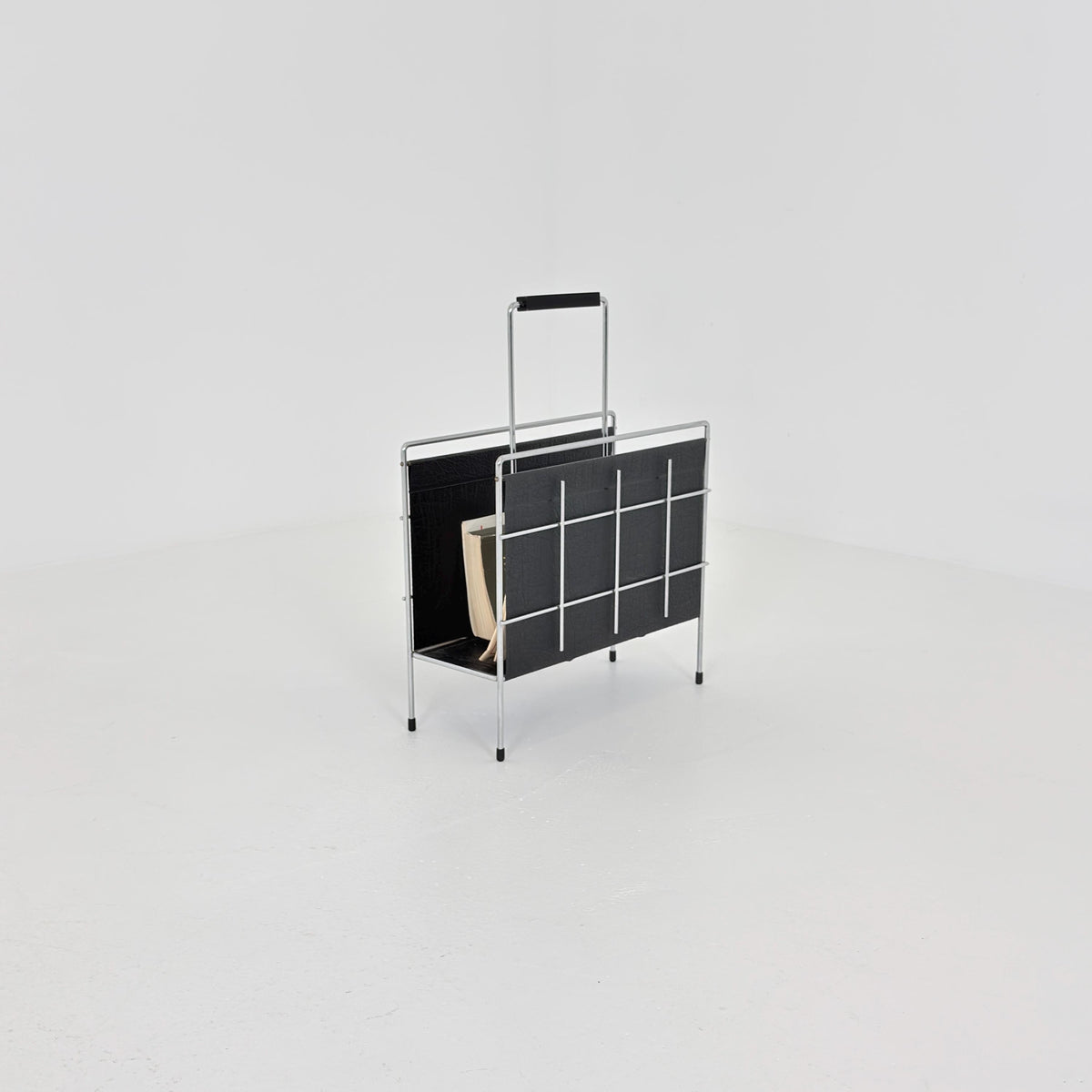 Mid-Century Bauhaus LP & Magazine Rack by Erik Höglund, Sweden, 1960s