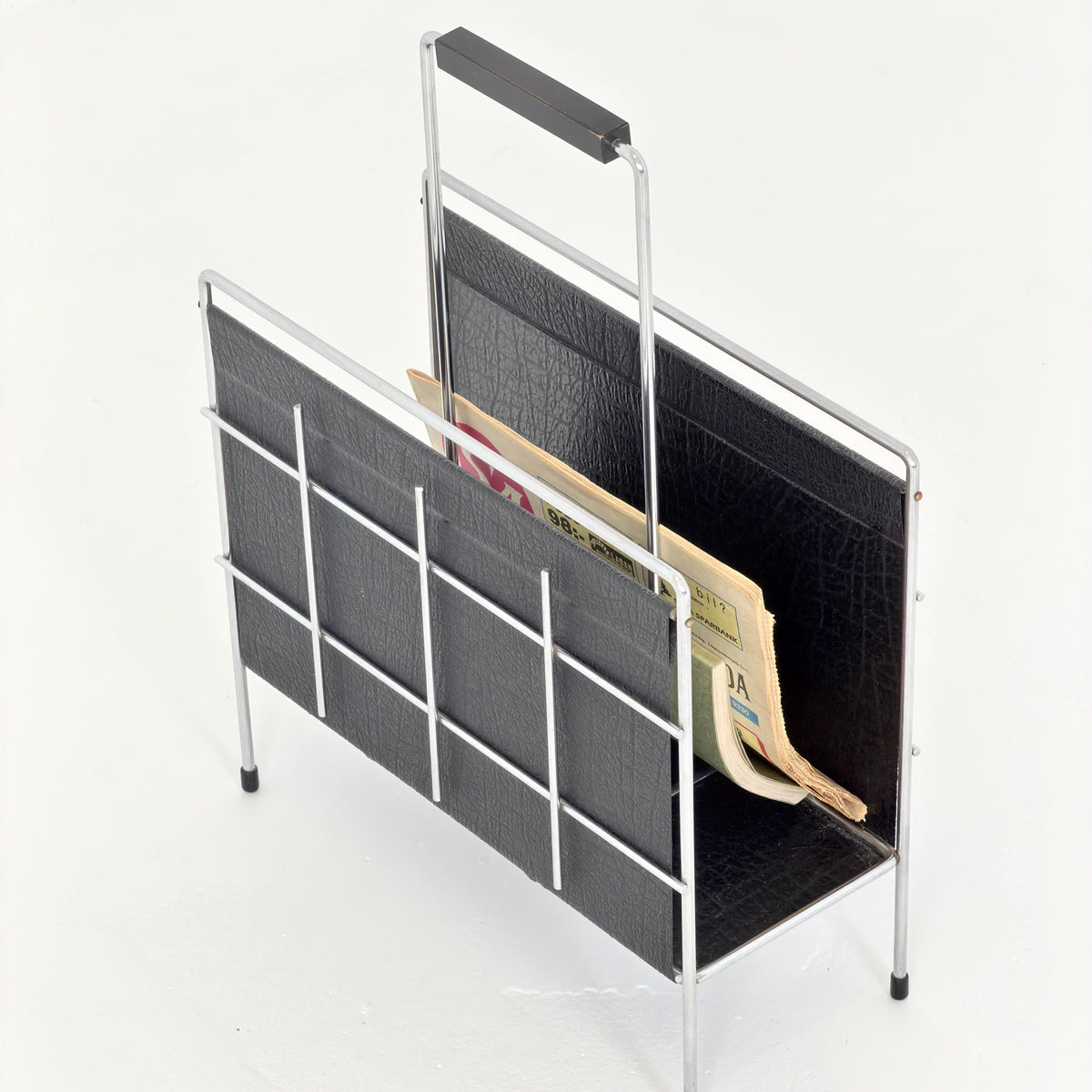 Mid-Century Bauhaus LP & Magazine Rack by Erik Höglund, Sweden, 1960s