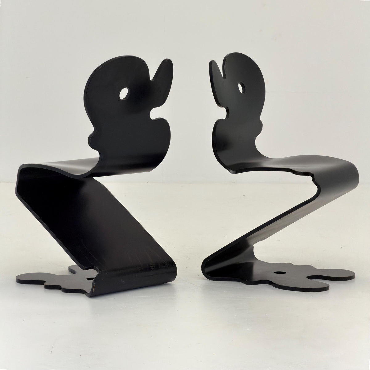 1 of 2 Mid century Verner Panton Pantonic 5000 Chair for Studio HÅG, 1990s Denmark