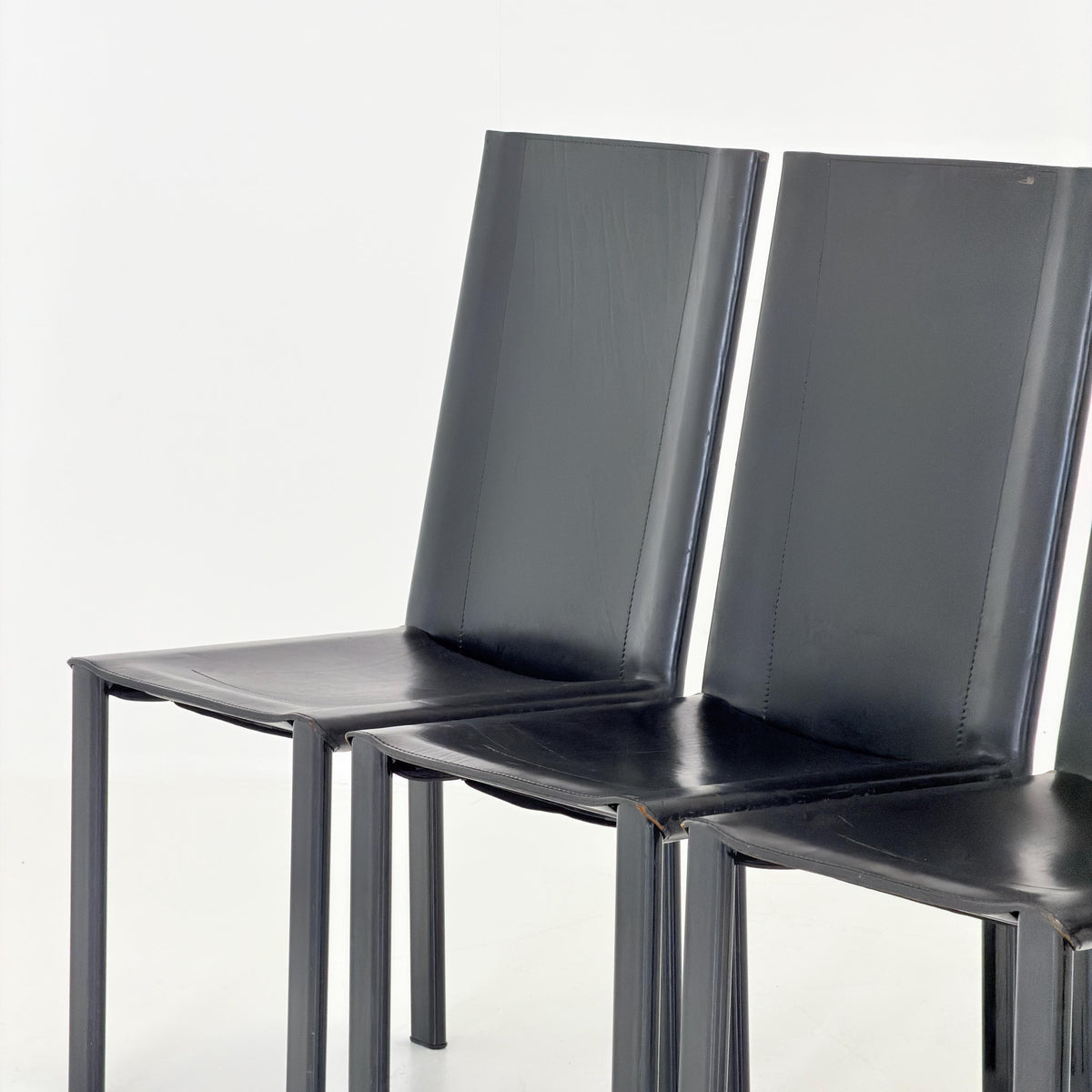 Set of 4 “Coral” Dining Chairs by Carlo Bartoli for Matteo Grassi 1980s Italy