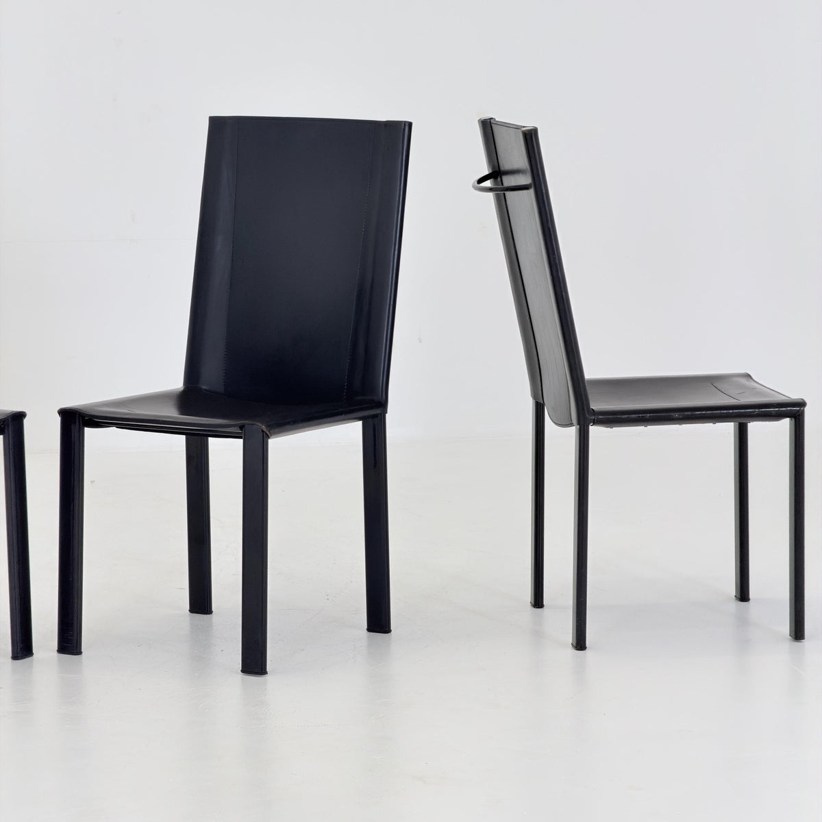 Set of 4 “Coral” Dining Chairs by Carlo Bartoli for Matteo Grassi 1980s Italy
