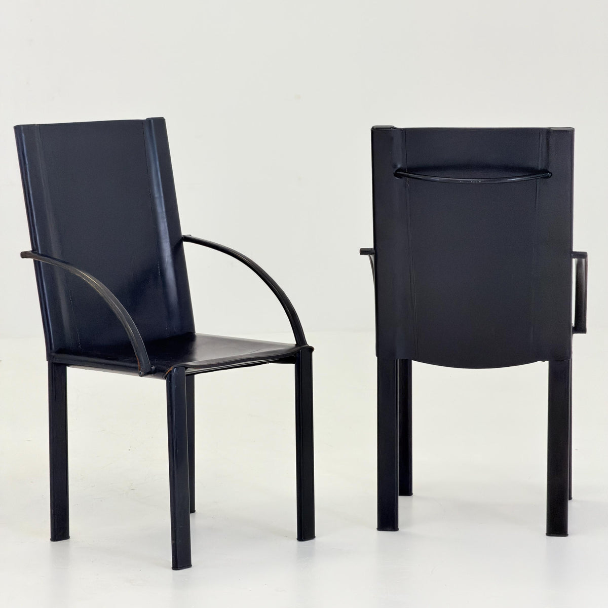 Set of 4 “Coral” Dining armChairs by Carlo Bartoli for Matteo Grassi 1980s Italy
