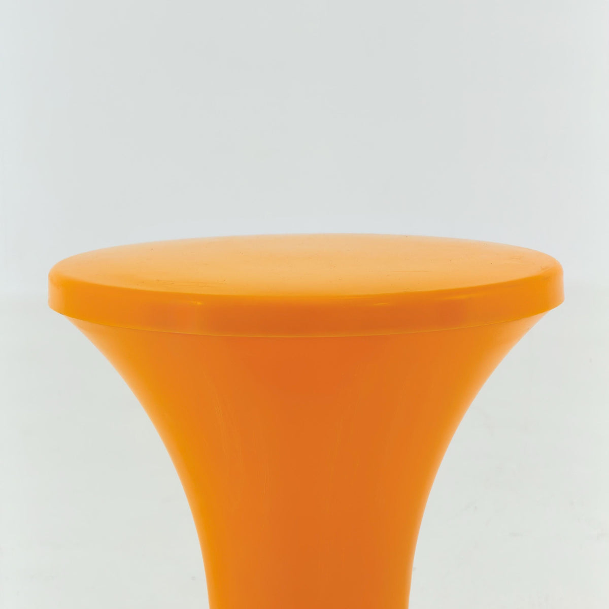 Mid century Space age Retro tulip orange stool by Dynaware 1970s