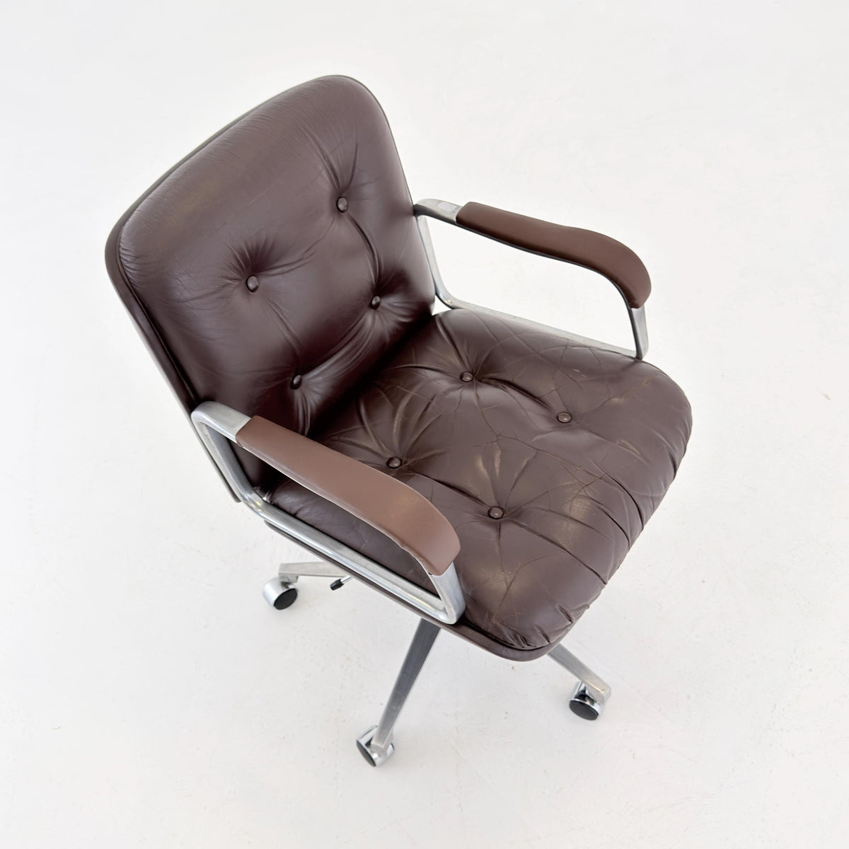 Mid century Blaha swivel Executive Office armChair , 1970s Austria