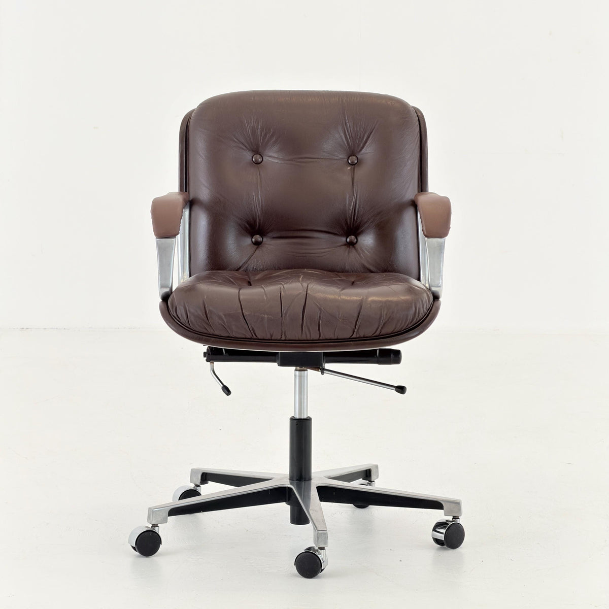 Mid century Blaha swivel Executive Office armChair , 1970s Austria