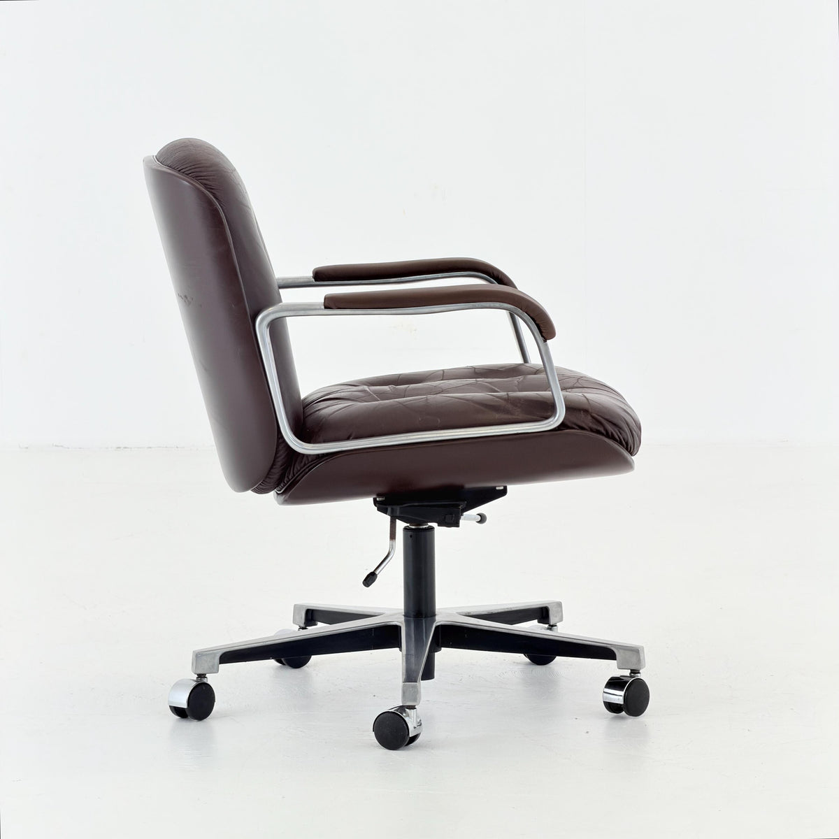 Mid century Blaha swivel Executive Office armChair , 1970s Austria