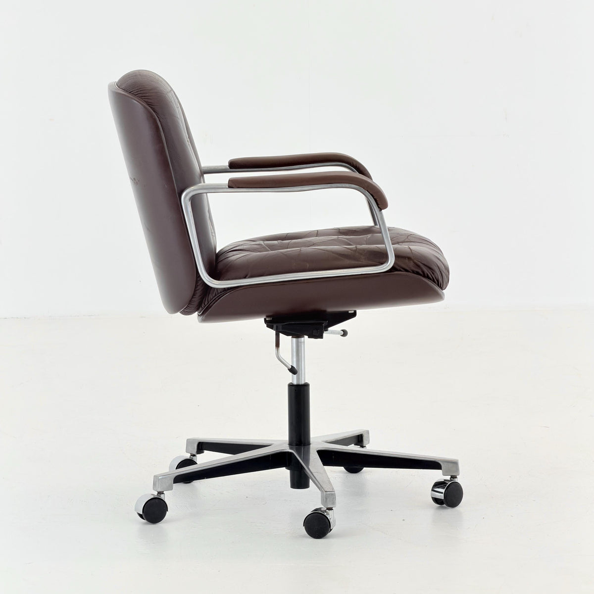 Mid century Blaha swivel Executive Office armChair , 1970s Austria
