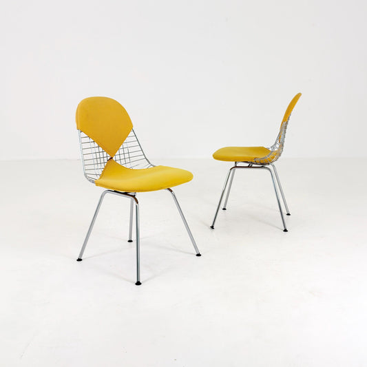 1 of 2 Mid-Century Charles & Ray Eames DKX-2 Wire Chair – Herman Miller – 1970s