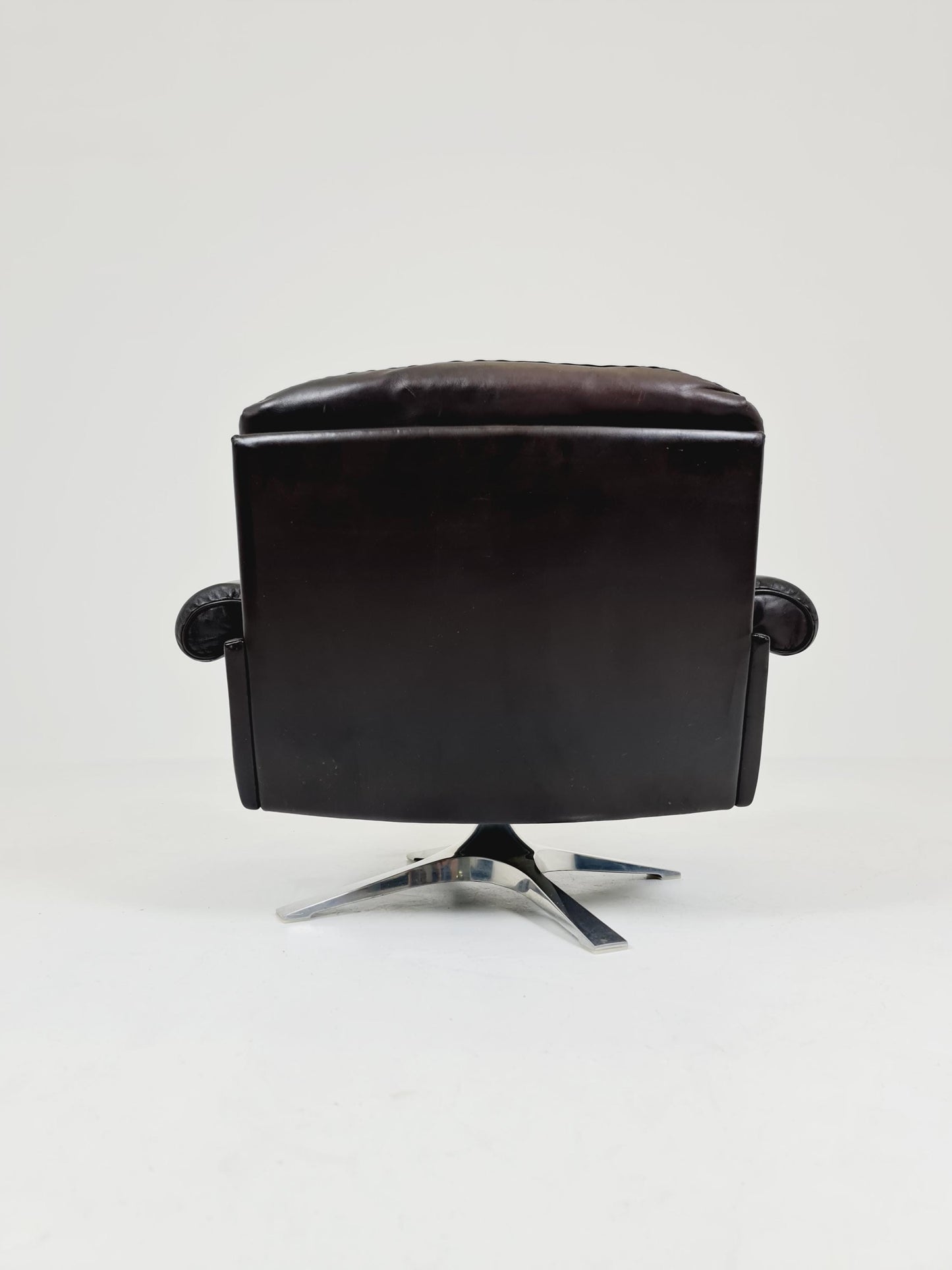 Vintage Swiss leather Lounge chair BY De Sede Ds 31 Switzerland, 1970s
