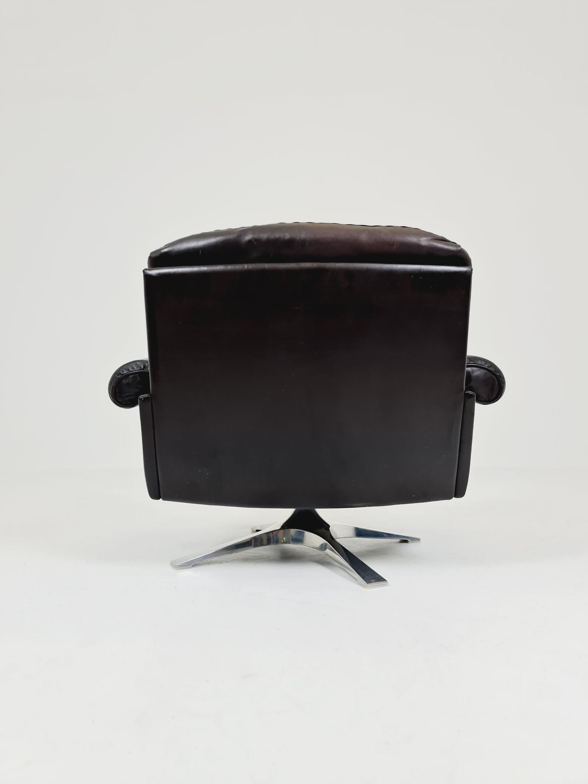 Vintage Swiss leather Lounge chair BY De Sede Ds 31 Switzerland, 1970s