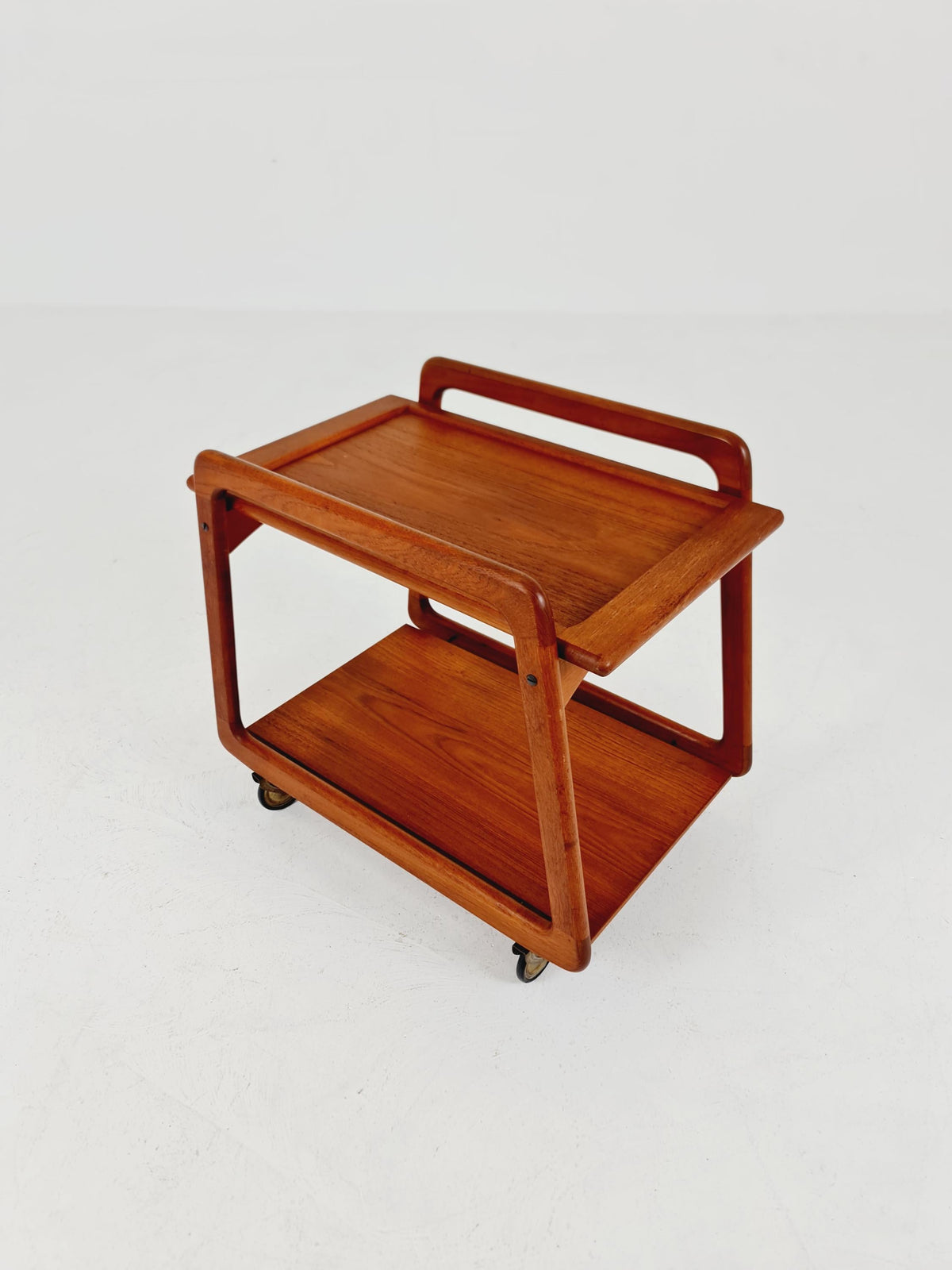 Vintage mid century danish trolley in solid teak/ bar cart By SIKA Mobler , 1960s