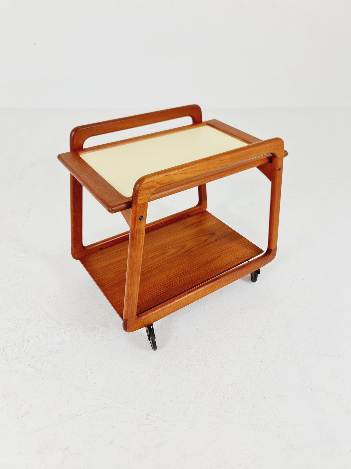 Vintage mid century danish trolley in solid teak/ bar cart By SIKA Mobler , 1960s