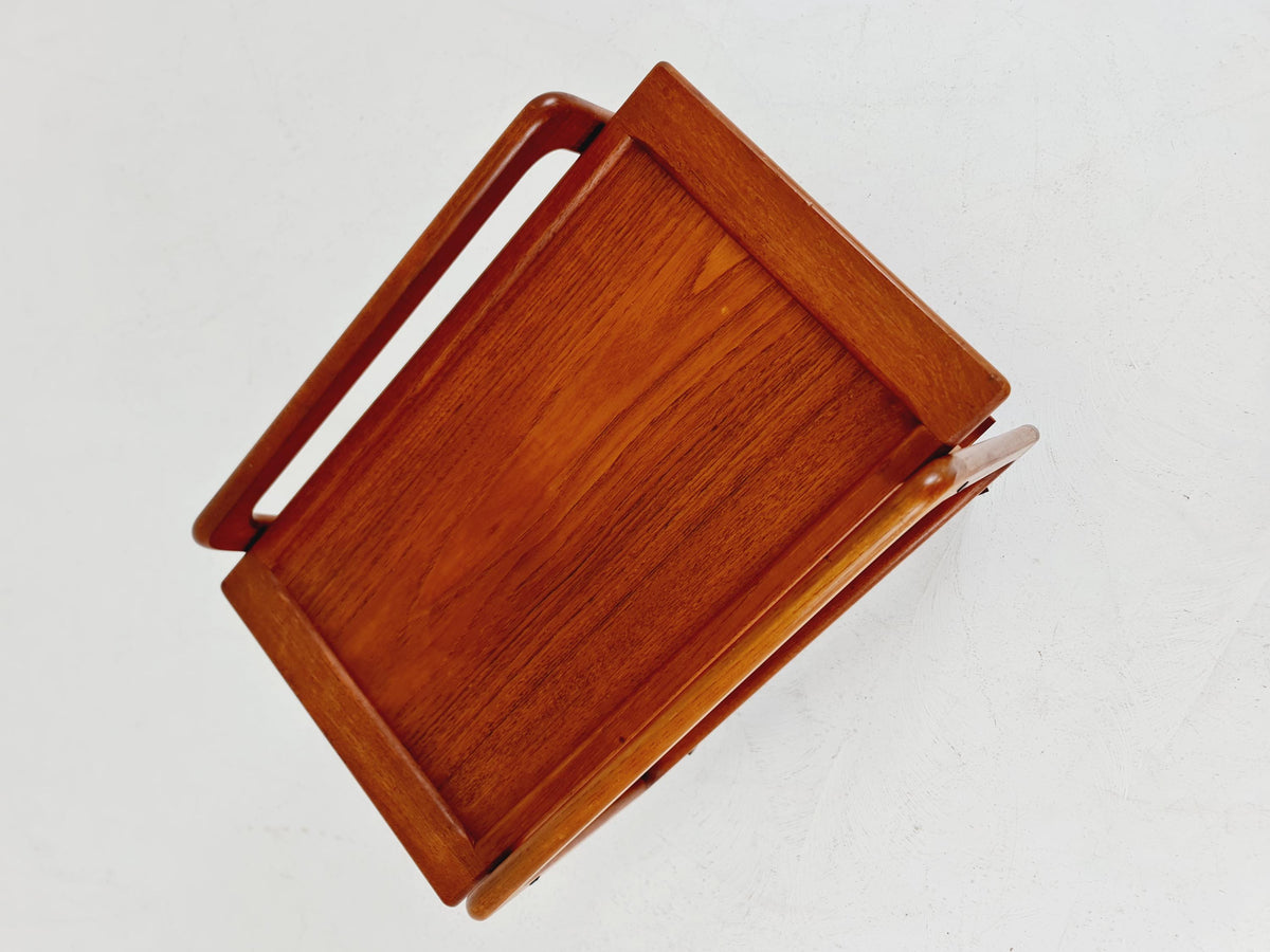 Vintage mid century danish trolley in solid teak/ bar cart By SIKA Mobler , 1960s