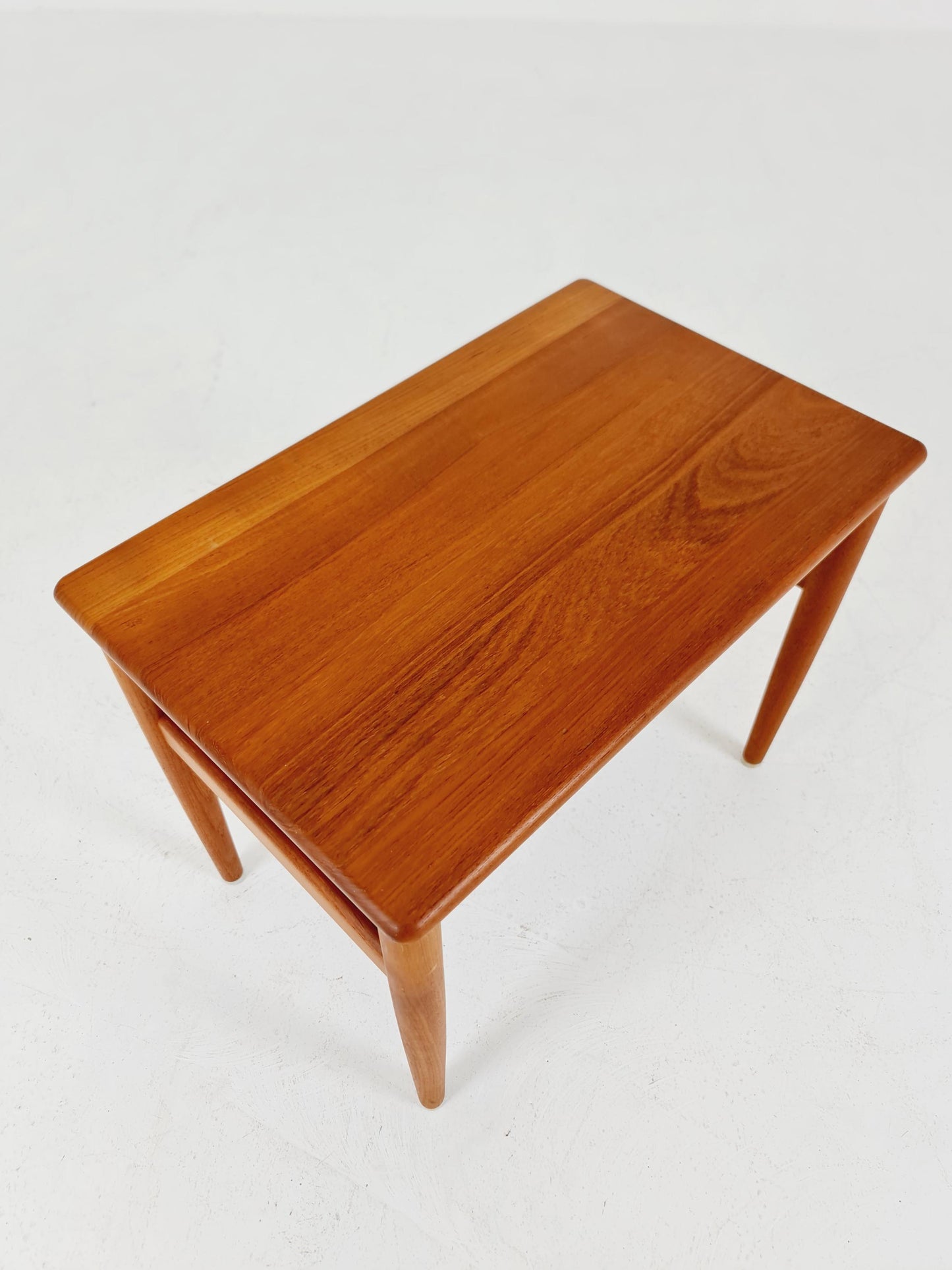 Midcentury Danish Solid teak side table 1960s