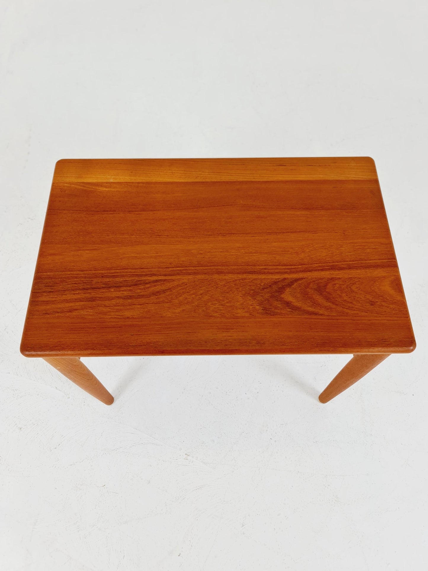Midcentury Danish Solid teak side table 1960s