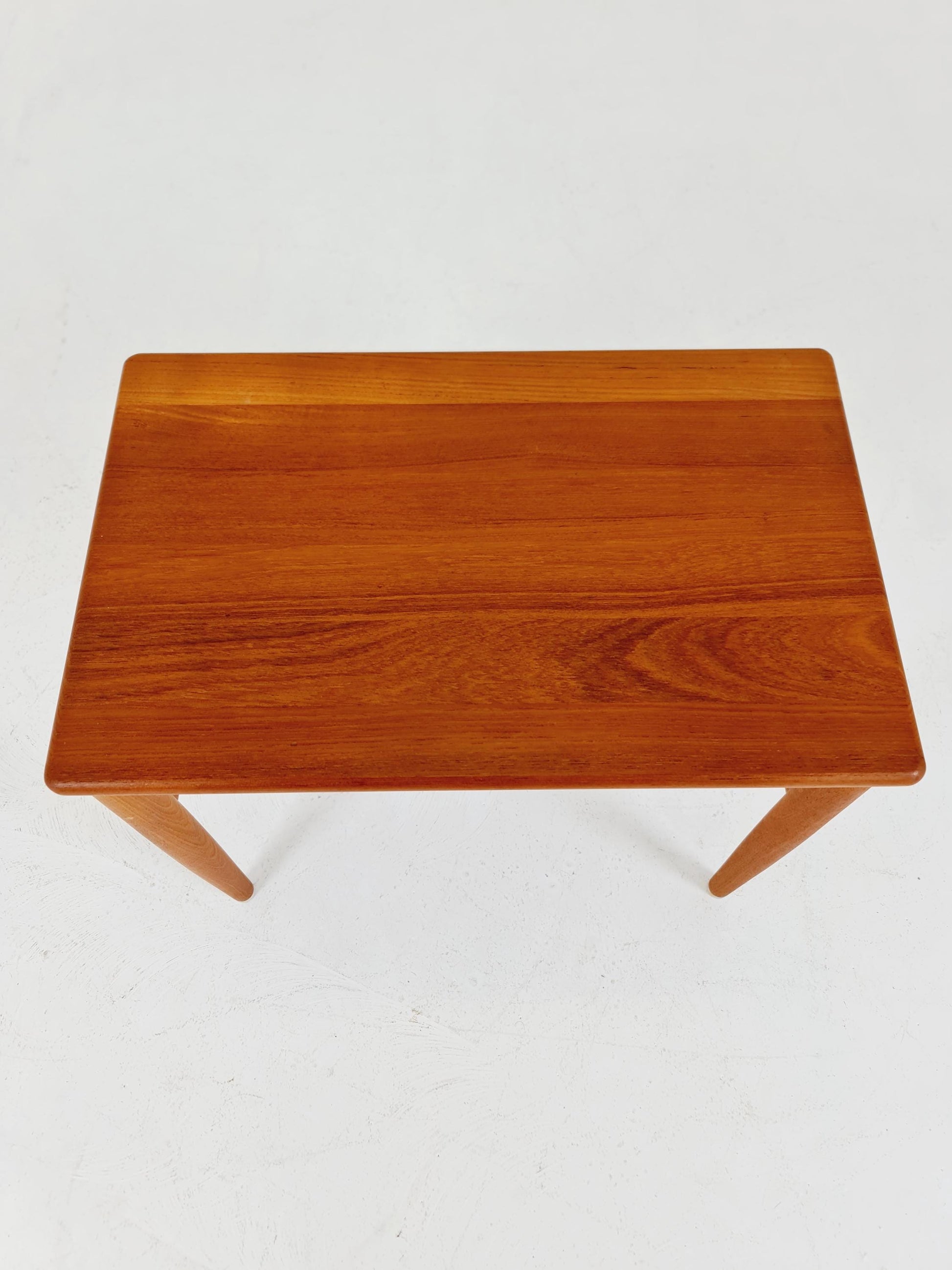 Midcentury Danish Solid teak side table 1960s