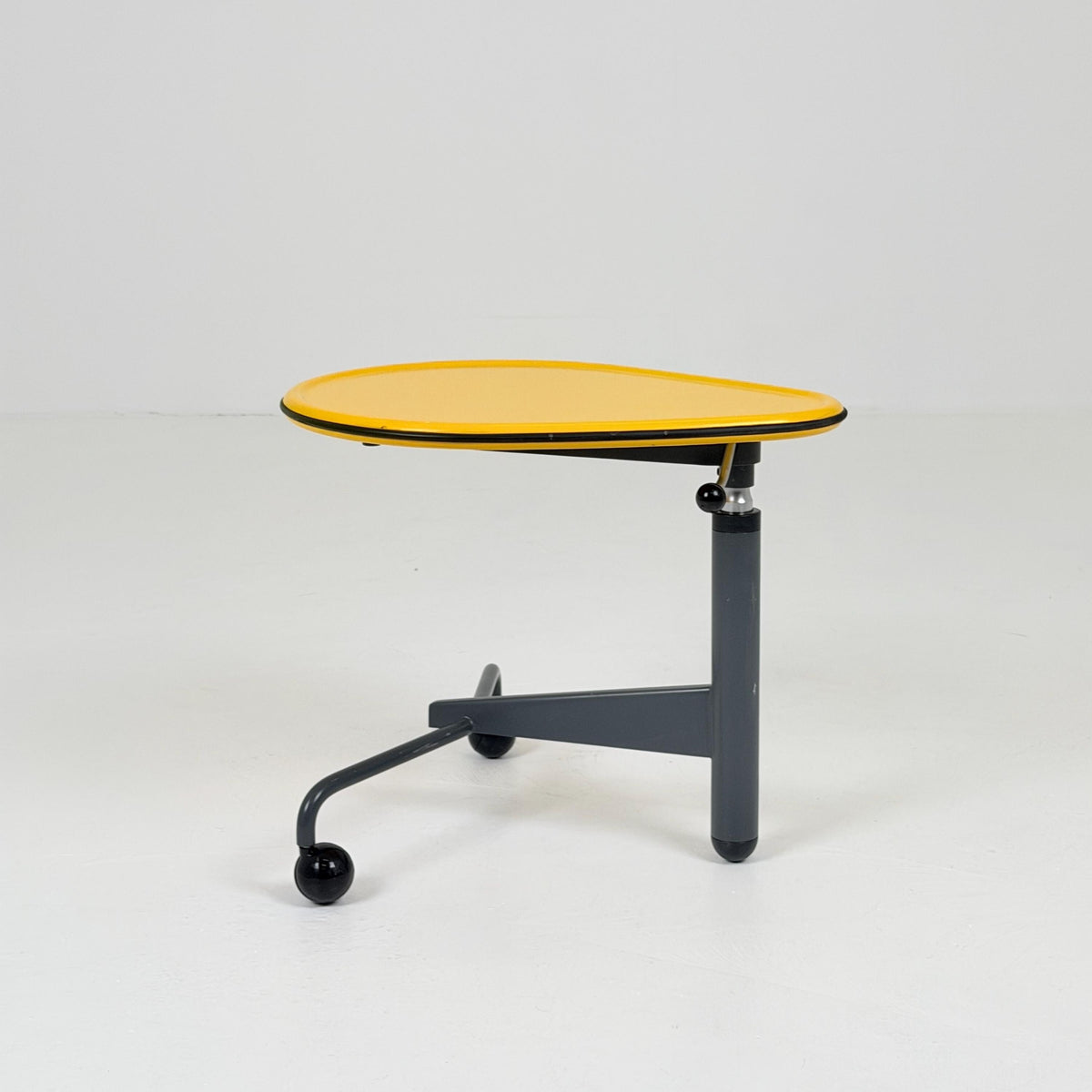 Mid century Adjustable side table “Kick” by Toshiyuki Kita for Cassina Italy 1980s