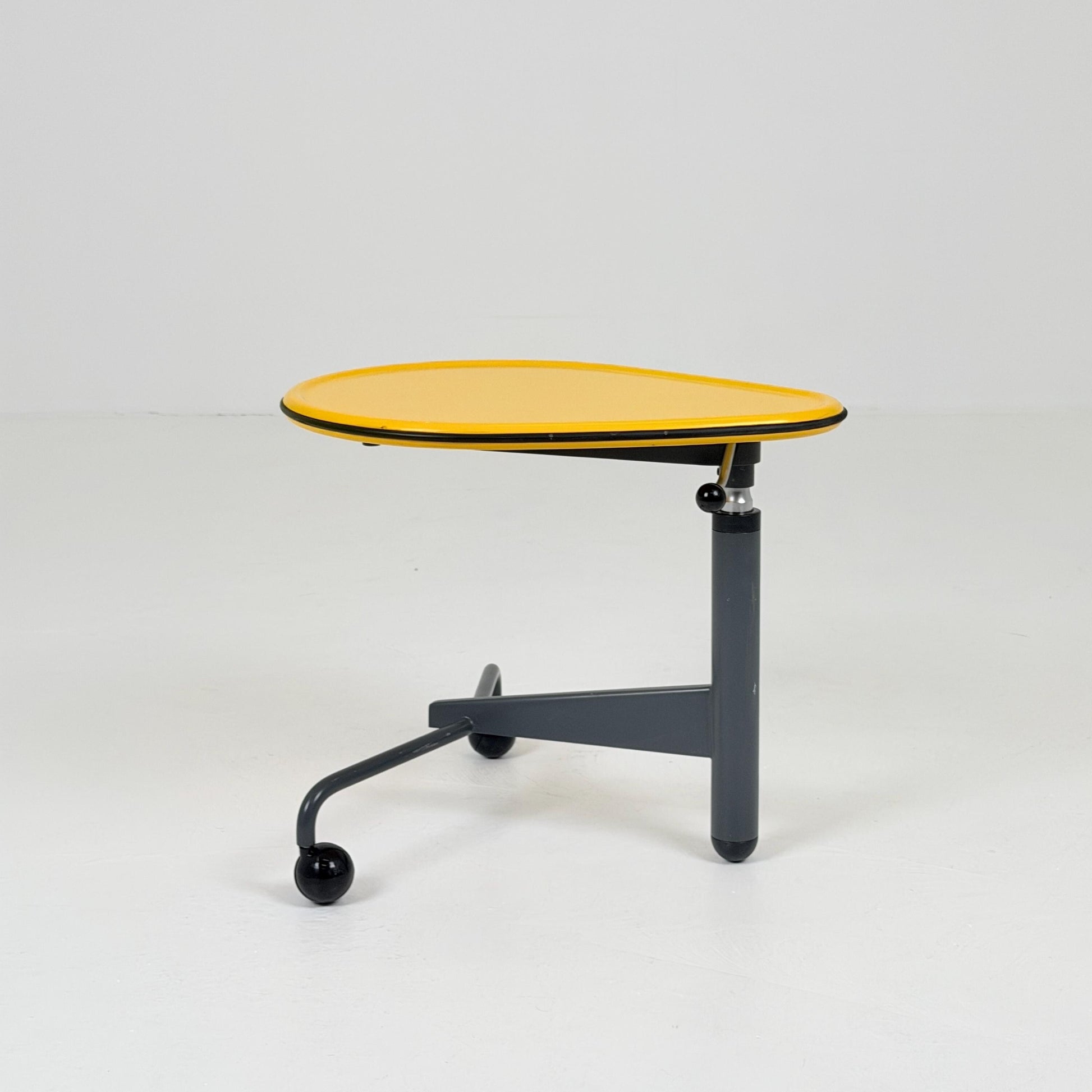 Mid century Adjustable side table “Kick” by Toshiyuki Kita for Cassina Italy 1980s