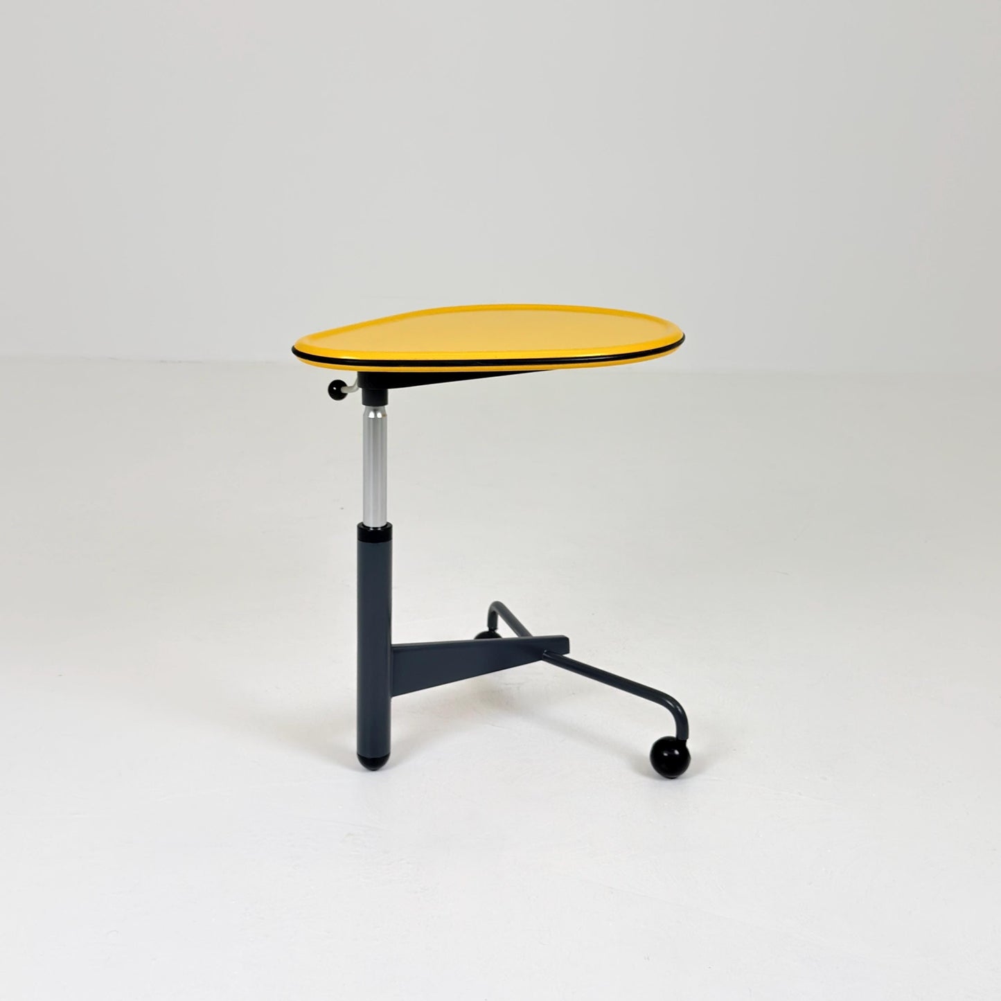Mid century Adjustable side table “Kick” by Toshiyuki Kita for Cassina Italy 1980s