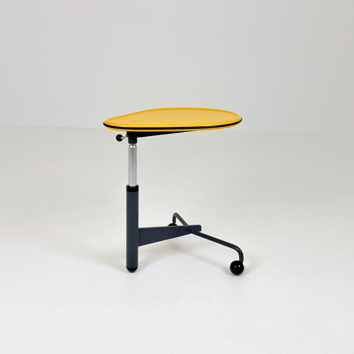 Mid century Adjustable side table “Kick” by Toshiyuki Kita for Cassina Italy 1980s