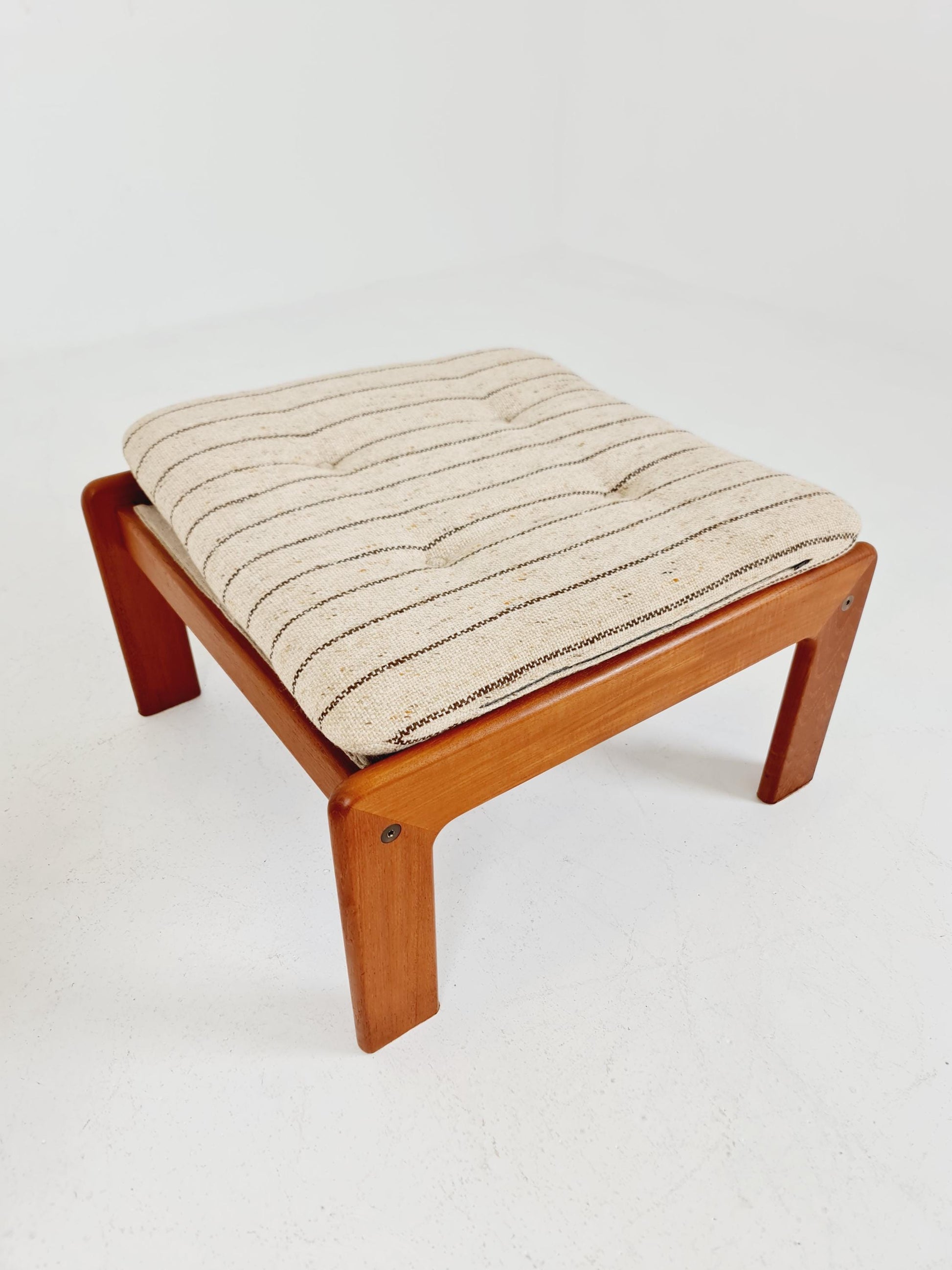Mid century teak easy lounge chair with Ottoman by Arne Wahl Iversen for Komfort , 1960s