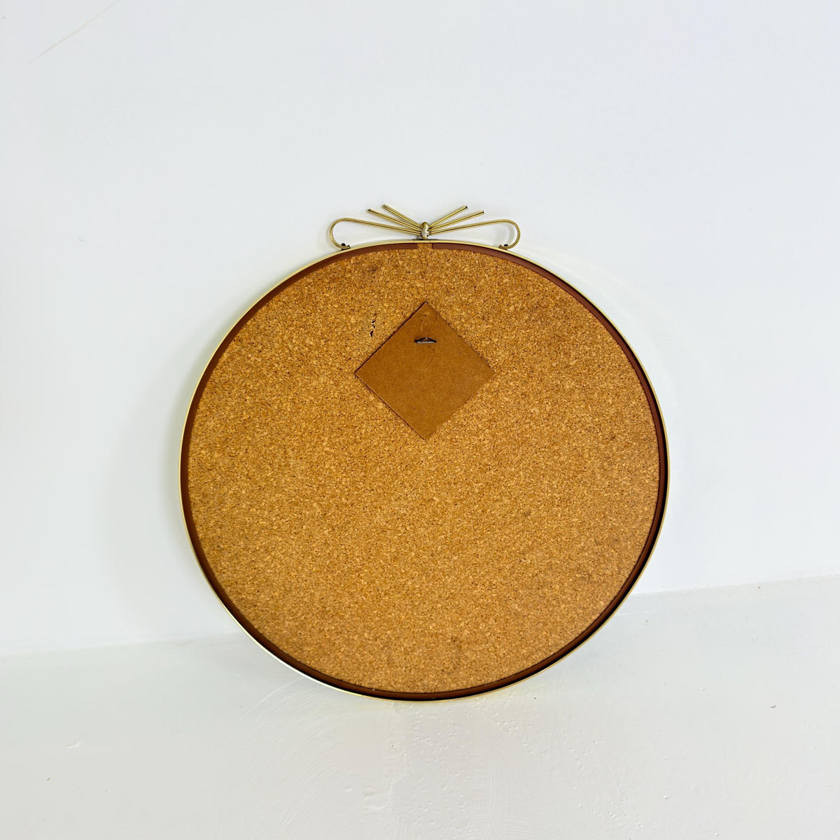 Mid-Century Modern Brass Wall Mirror by Lenz, Lenzgold, 1960s Germany