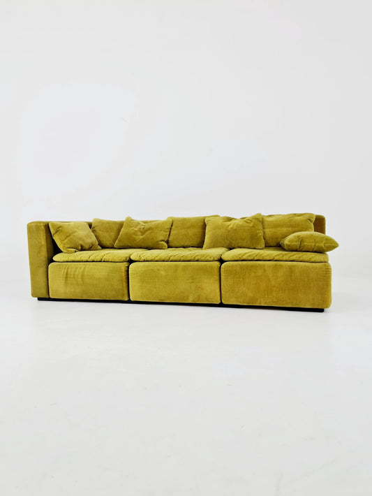 Cor modular mid century green sofa/couch, 1970s, set of 3