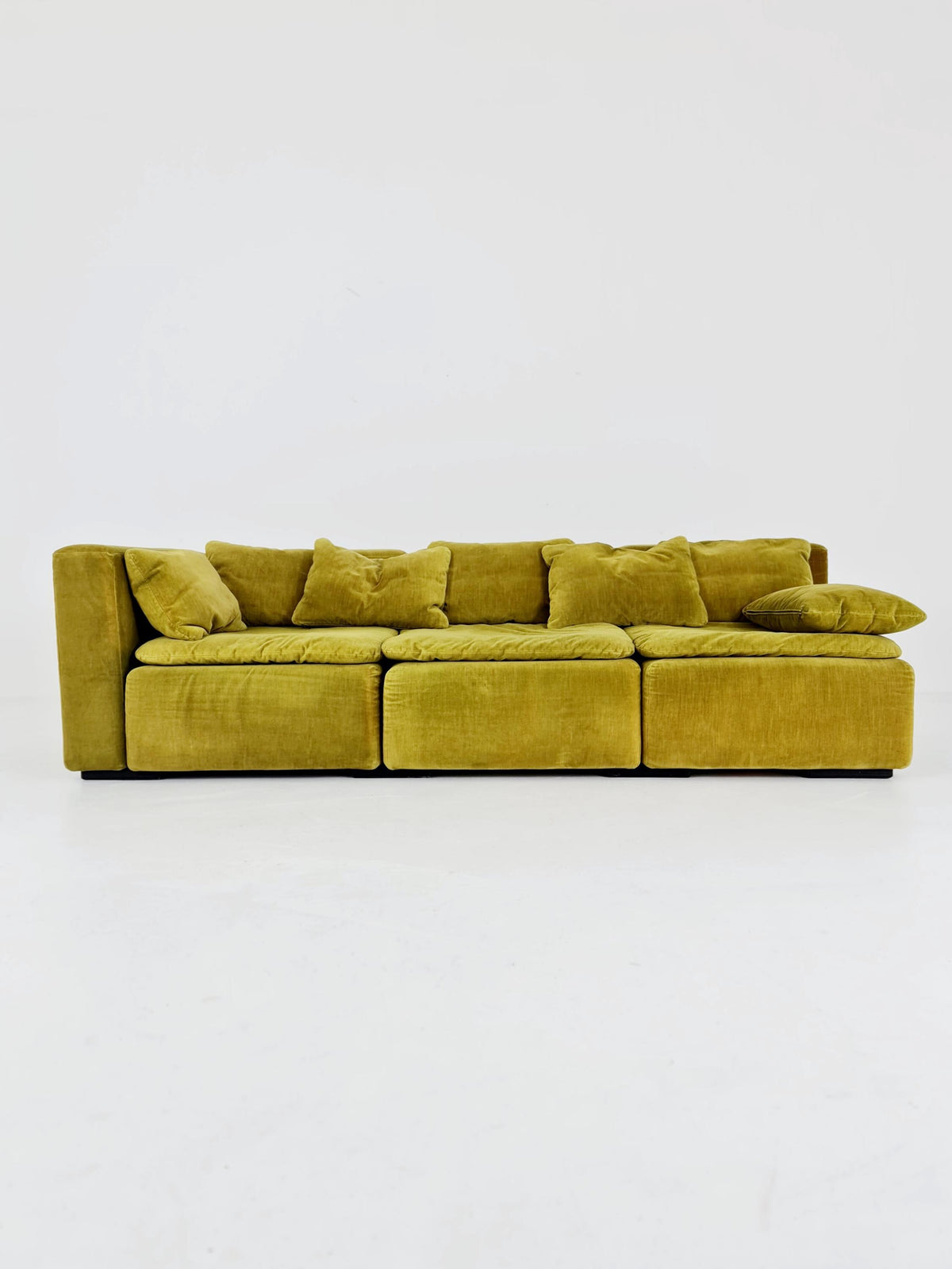 Cor modular mid century green sofa/couch, 1970s, set of 3