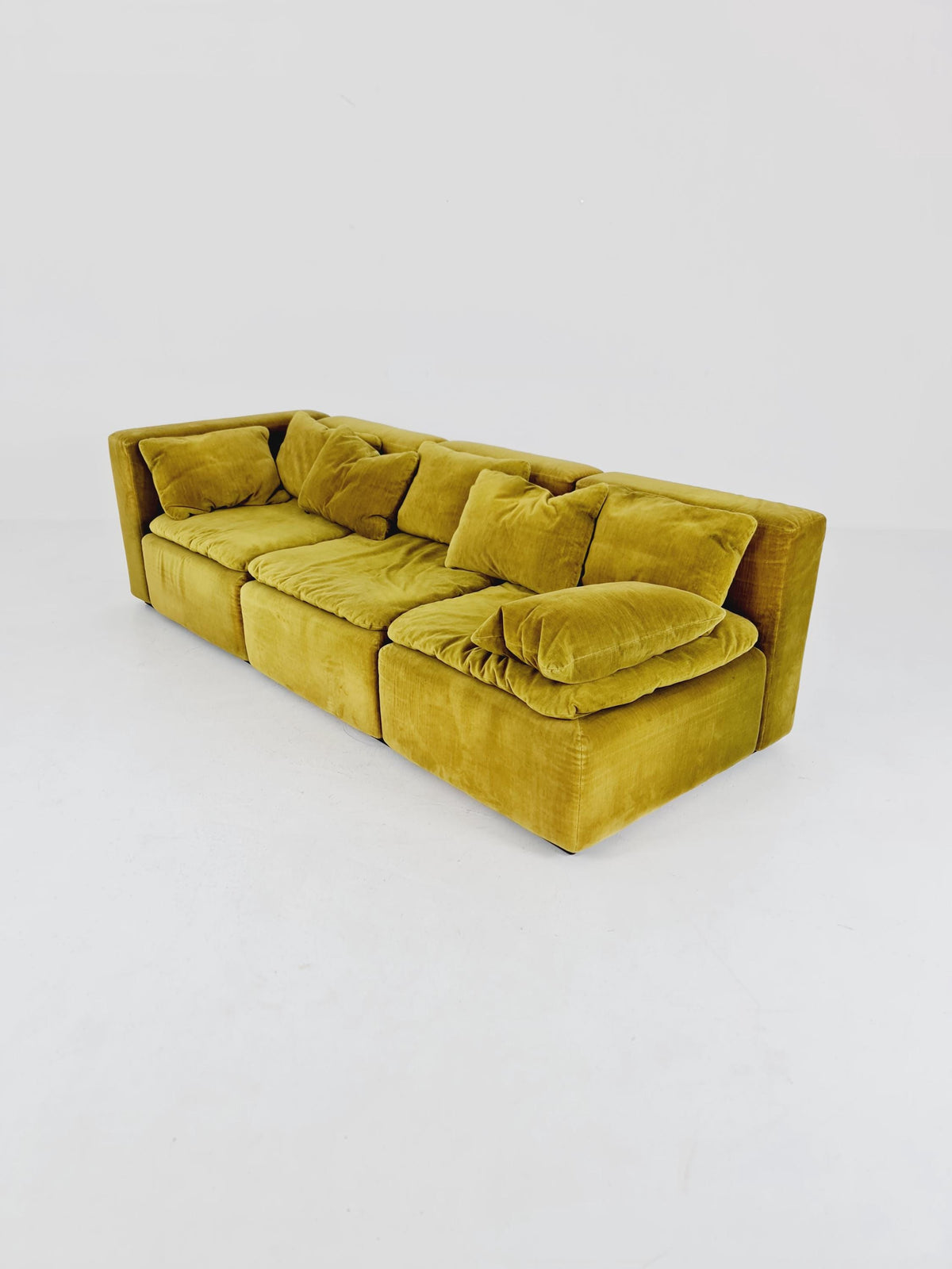Cor modular mid century green sofa/couch, 1970s, set of 3