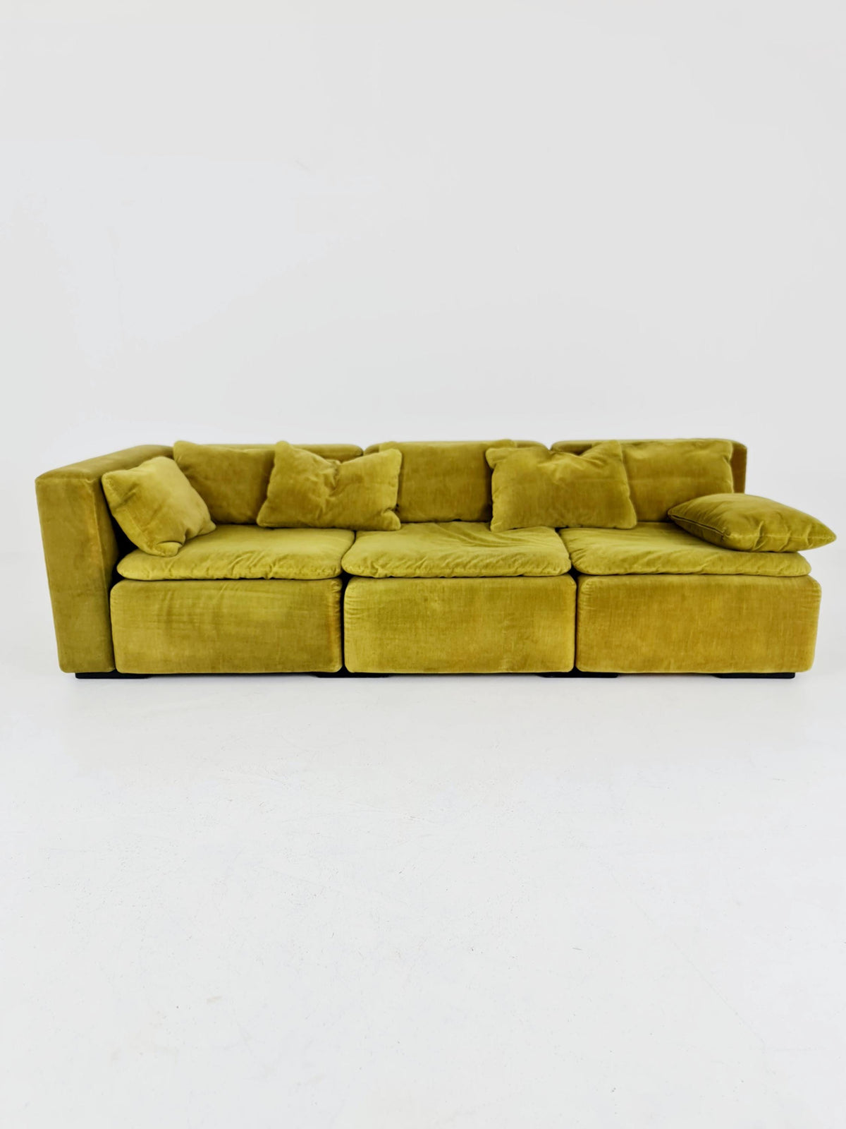 Cor modular mid century green sofa/couch, 1970s, set of 3