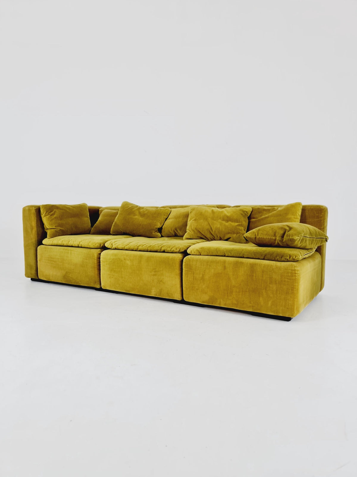 Cor modular mid century green sofa/couch, 1970s, set of 3