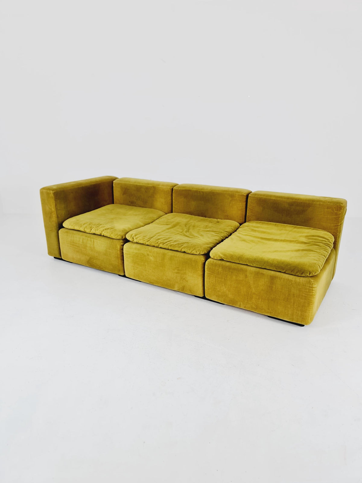 Cor modular mid century green sofa/couch, 1970s, set of 3