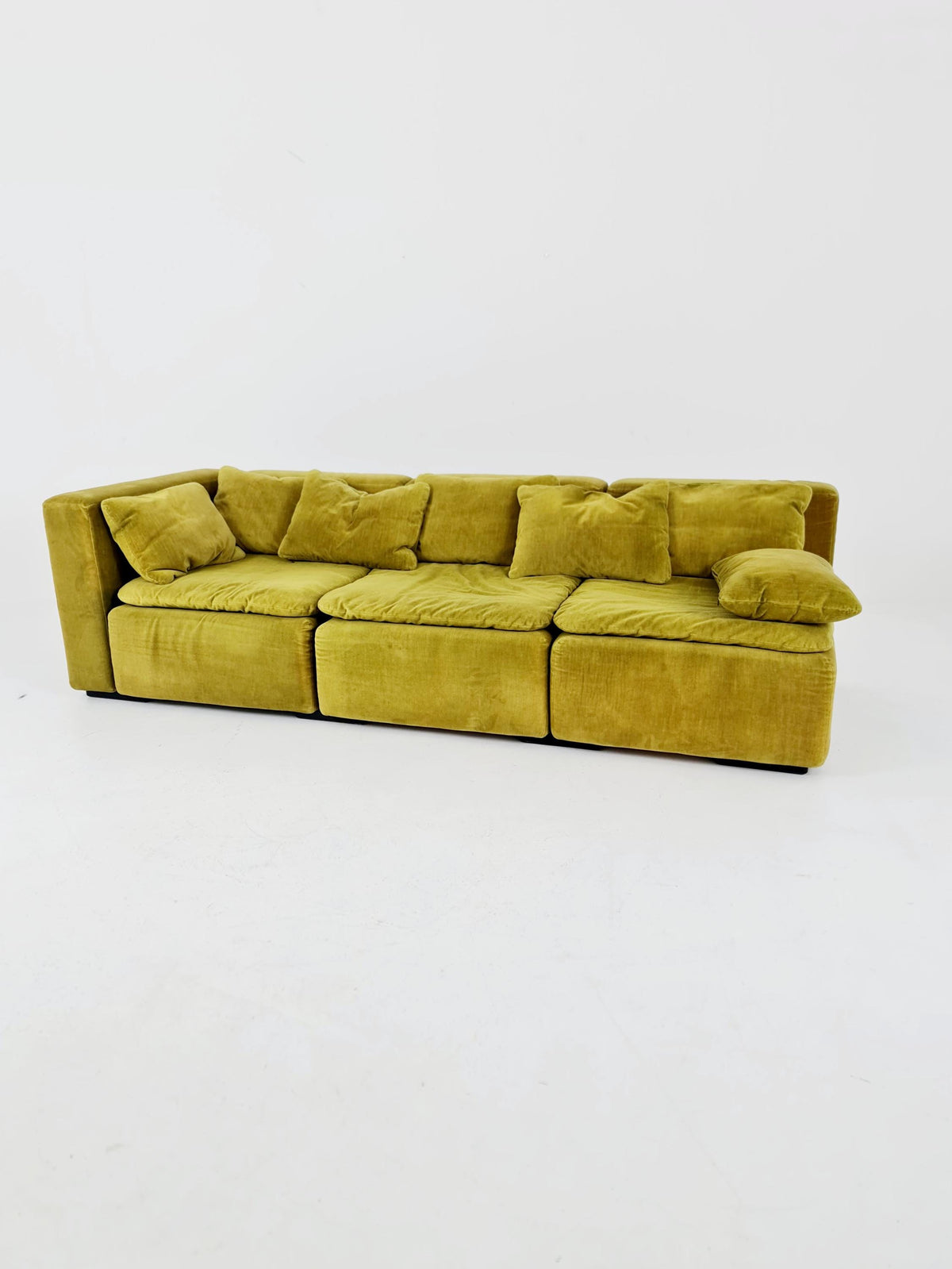 Cor modular mid century green sofa/couch, 1970s, set of 3