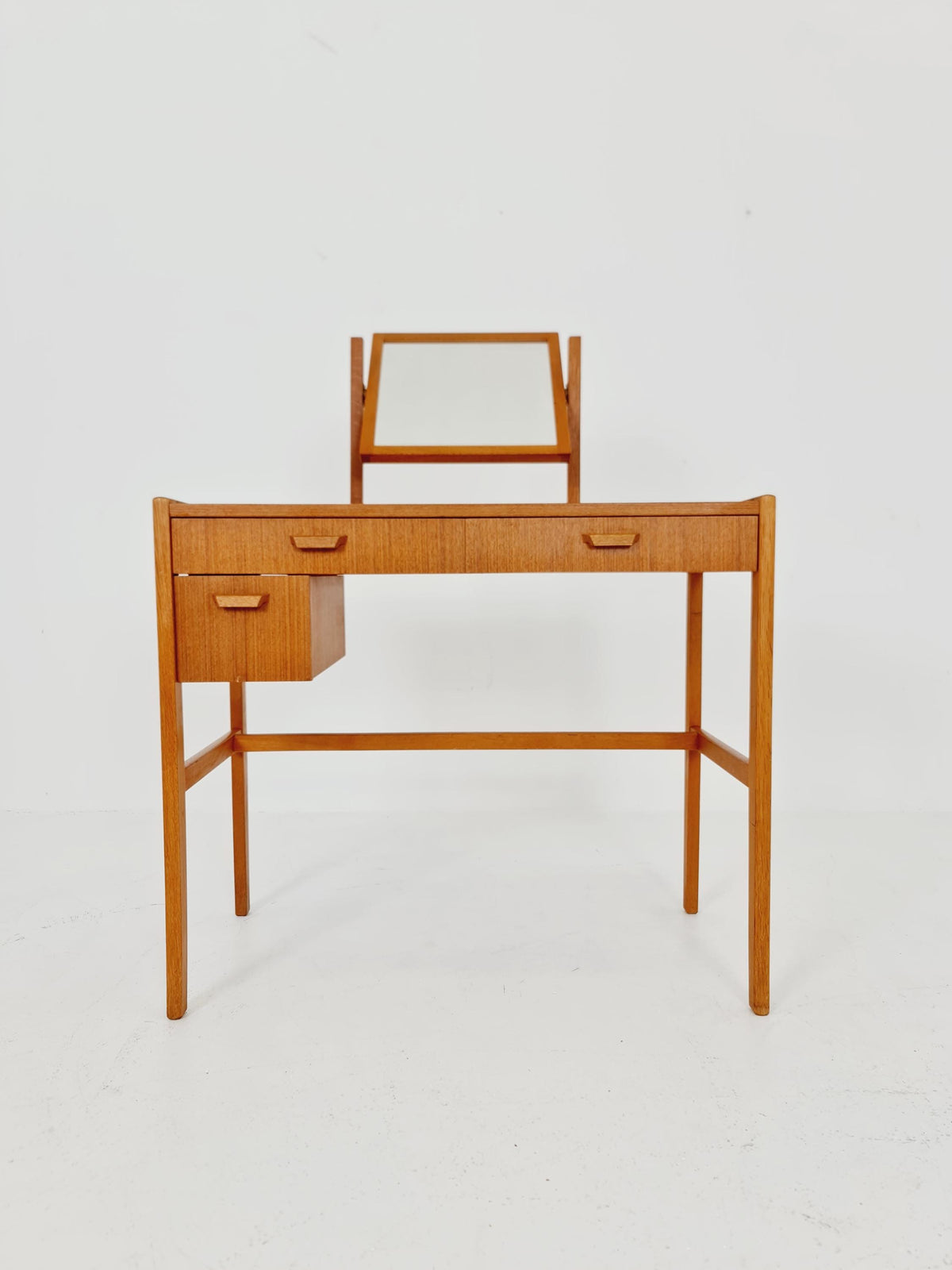 Mid Century Modern Danish Teak vanity table make up table , 1960s