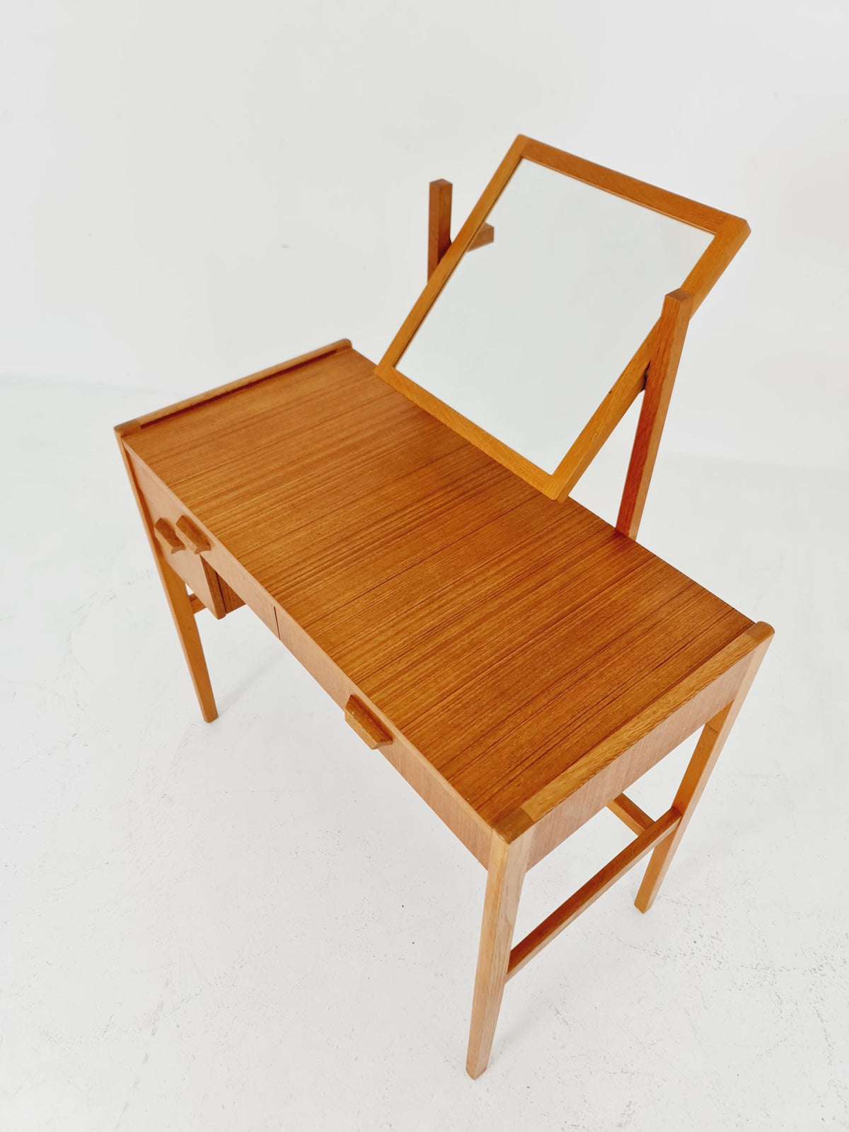 Mid Century Modern Danish Teak vanity table make up table , 1960s