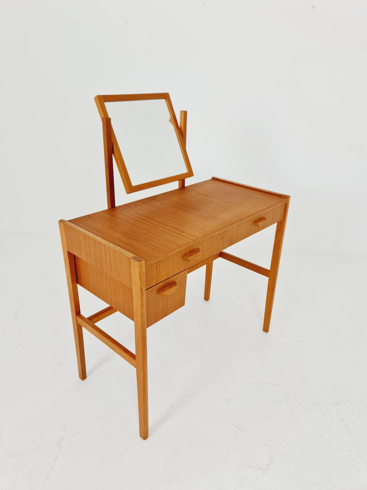 Mid Century Modern Danish Teak vanity table make up table , 1960s